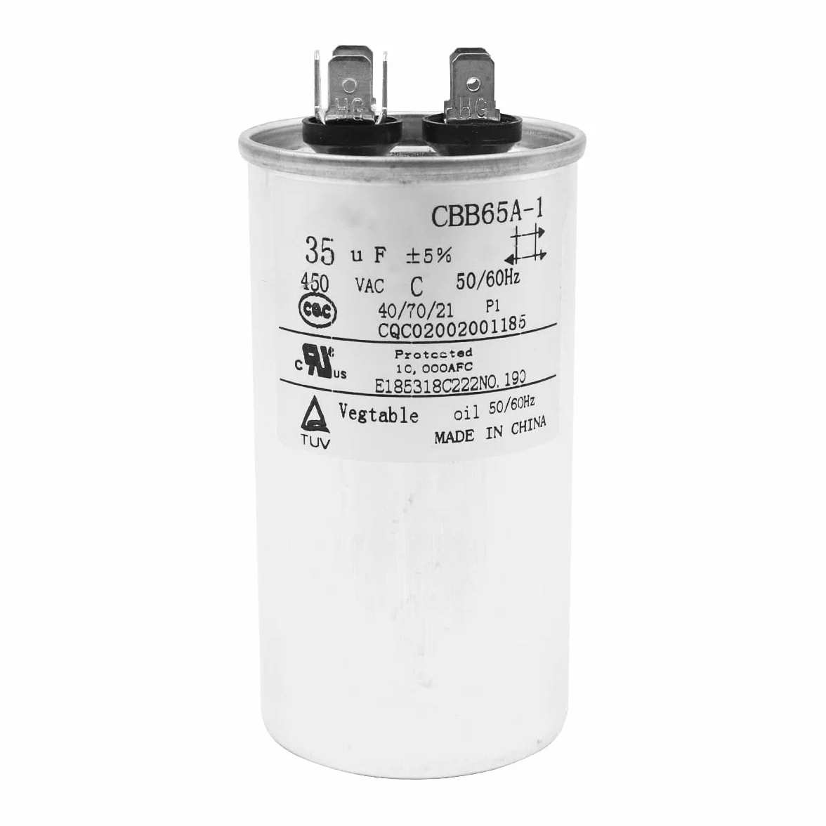 DollaTek 35uF CBB65 Condensatore Motore in Esecuzione 450VAC 50/60Hz