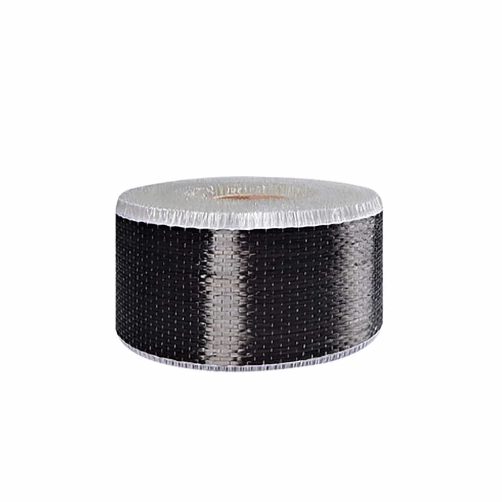 Panno in Tessuto di Fibra di Carbonio Completa, Foglio Avvolgente 200 g/m², -15 cm x 666 cm