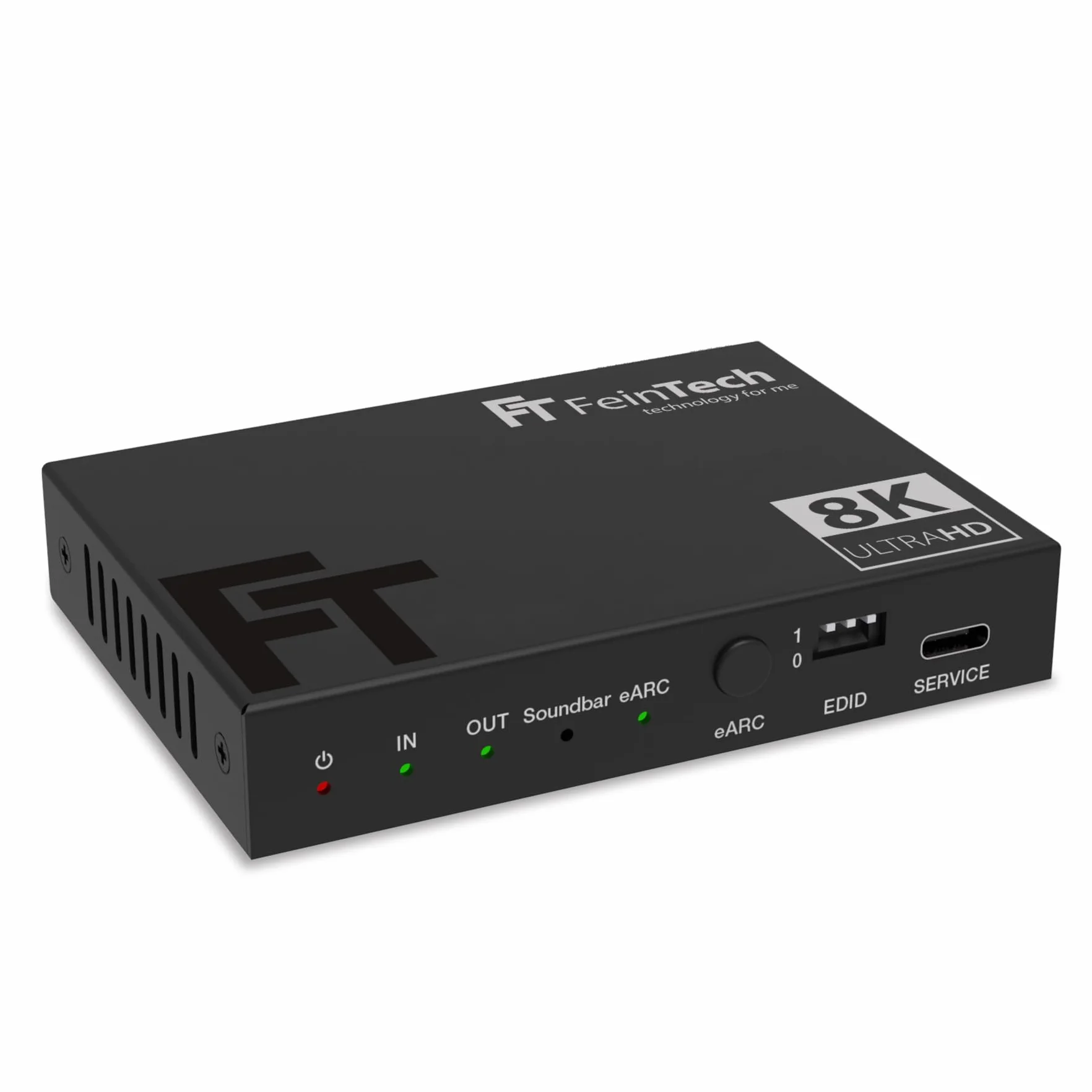 FeinTech AX310 HDMI 2.1 Estrattore Audio per Soundbar eARC - Supporta 8K 60Hz, 4K 120Hz, VRR, ALLM, Dolby Atmos, DTS - Splitter per Sistemi Con eARC e ARC
