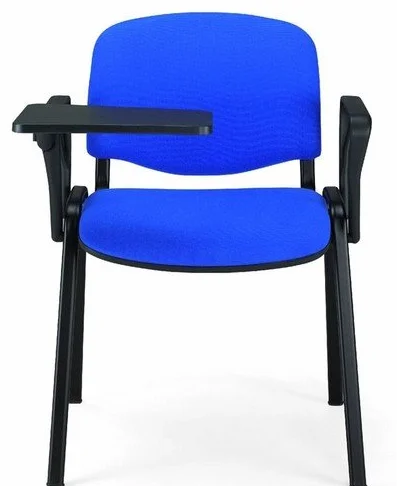 KARISMA ISO Imbottito D + TAV Sedia in Plastica Ufficio Scuola Tavoletta Ribaltina Scrittoio Blu
