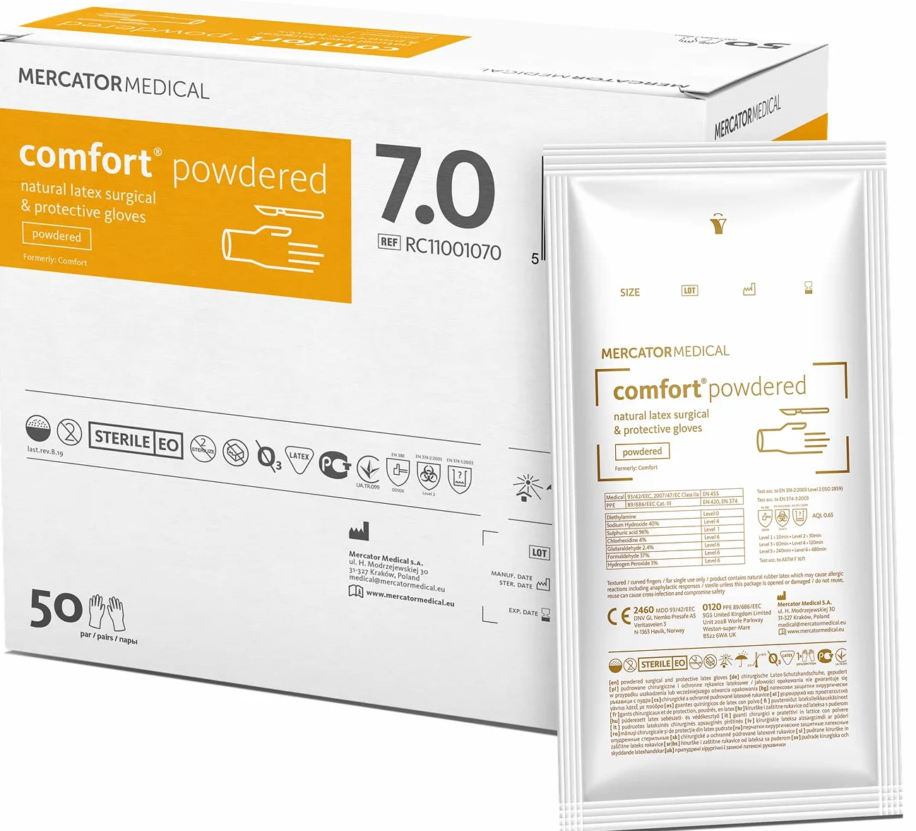 Guanti Chirurgici STERILI Comfort Powdered 50 paia (7)
