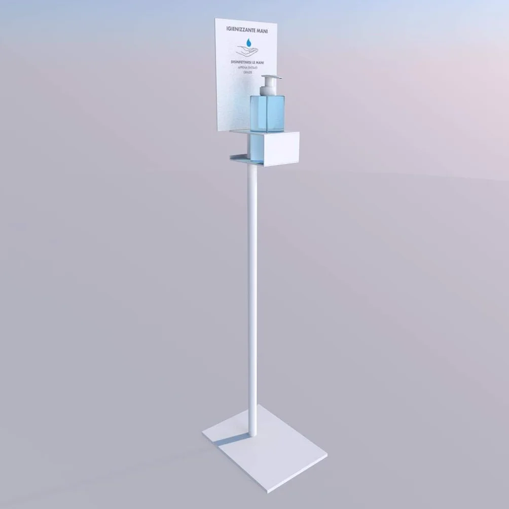 Executive - Colonna Porta Igienizzante, in Metallo, 96 x 29.5 cm, Bianco