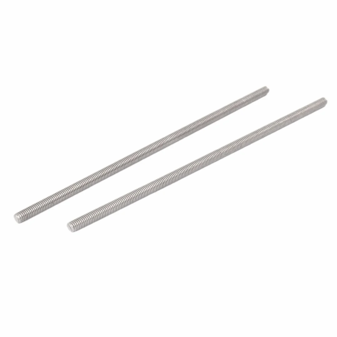 PATIKIL M5 x 150mm 304 Acciaio Inox Completamente Filettato Asta Barra Borchie Ferramenta 10pz