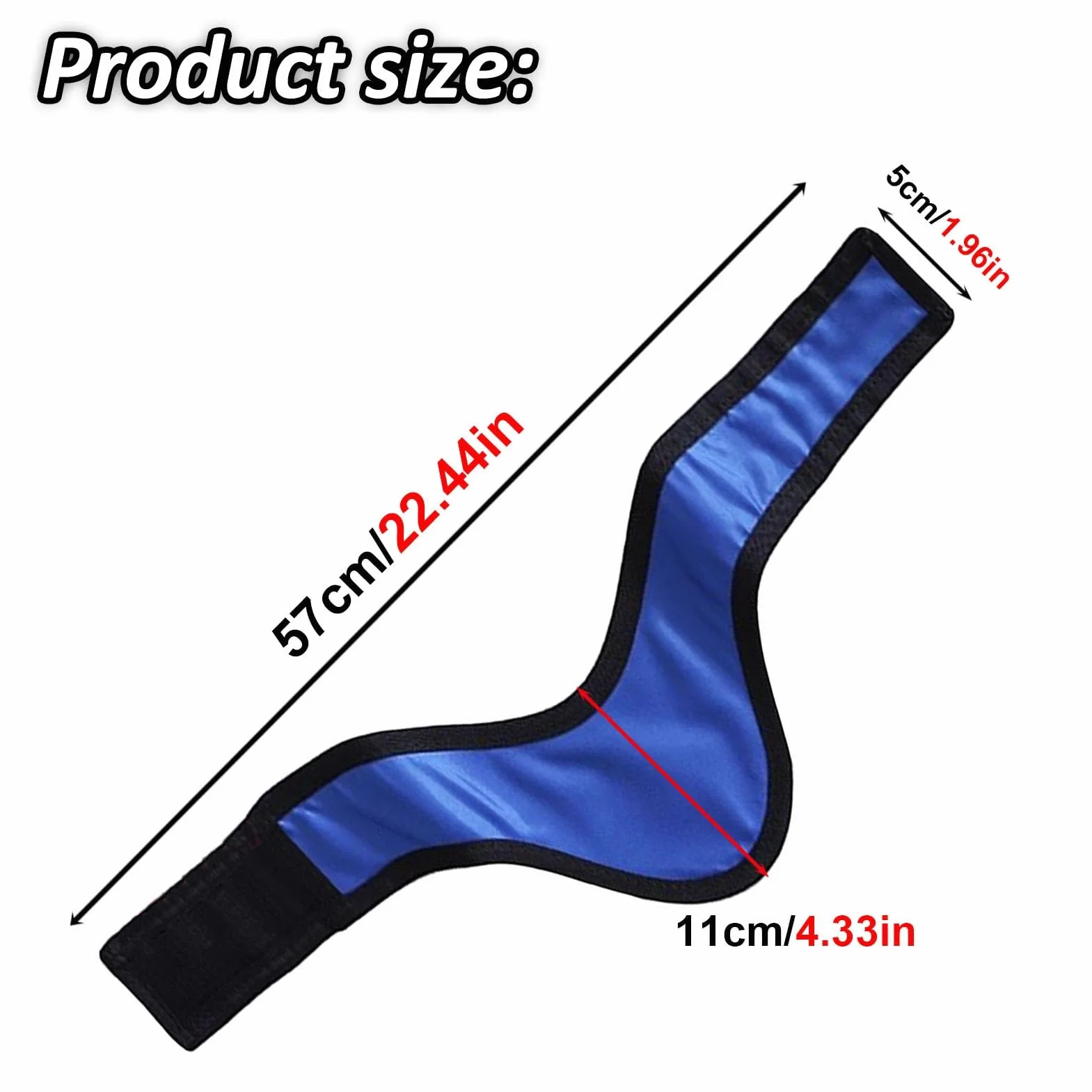 Schermo per Tiroide in Piombo Blu 0.5mmPb Protezione Raggi X Collare Regolabile per Cliniche