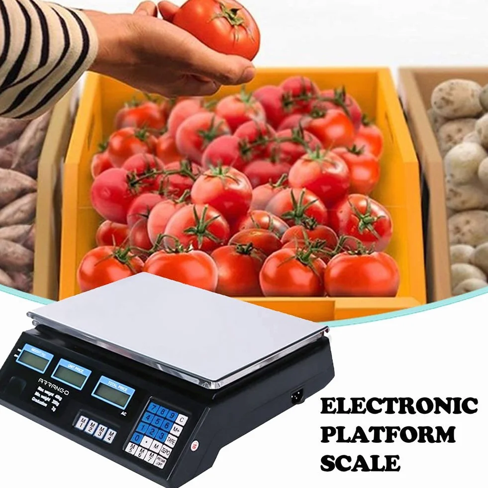 Bilancia Elettronica Digitale Professionale 5g-40kg Acciaio Inox