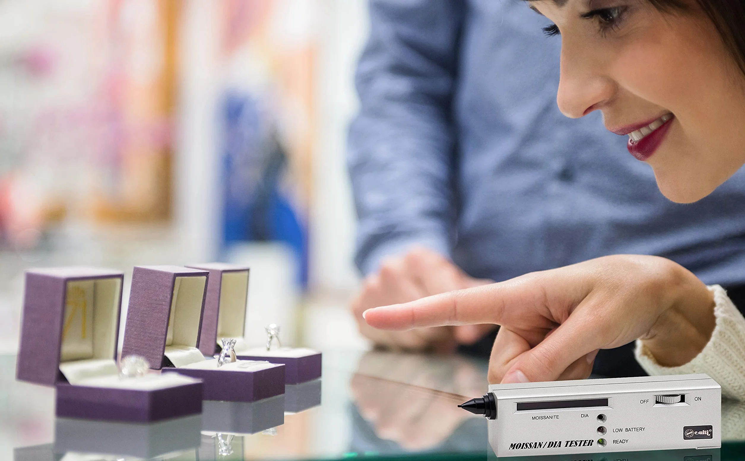Profesjonalny Tester Diamentów i Moissanitu - Moissan Diamond Tester