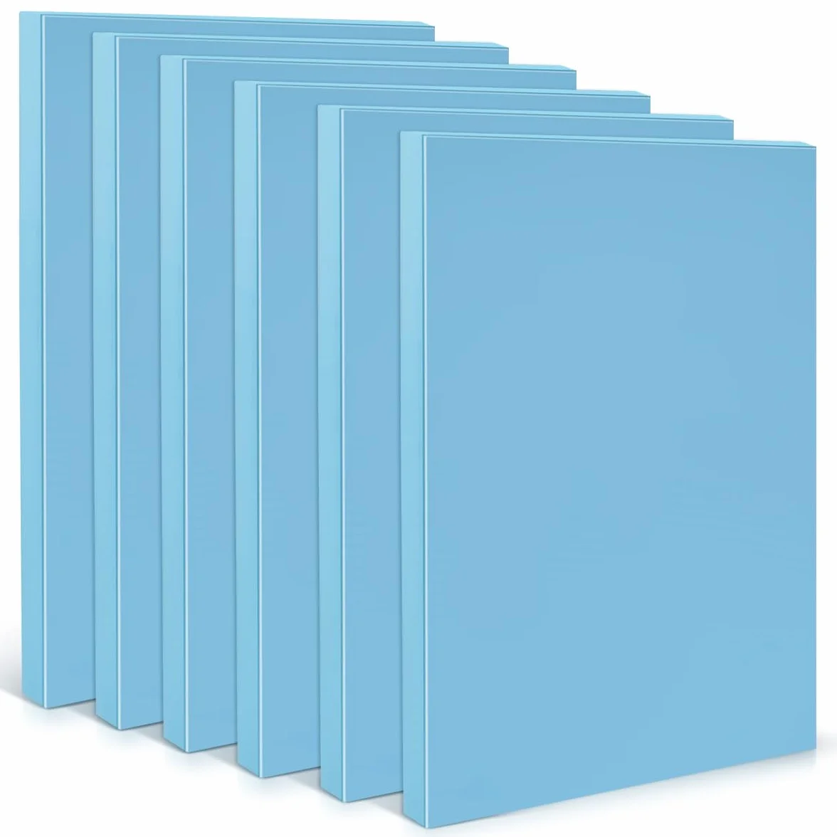 HEKOBAG 6 Pz Pannelli in Schiuma di Polistirene,Schiume ad Alta Densità da 29 x 20 x 2 cm,Fogli Polistirene per Modellismo,Blocchi Rettangolari in Schiuma per Fai da Te, Artigianato