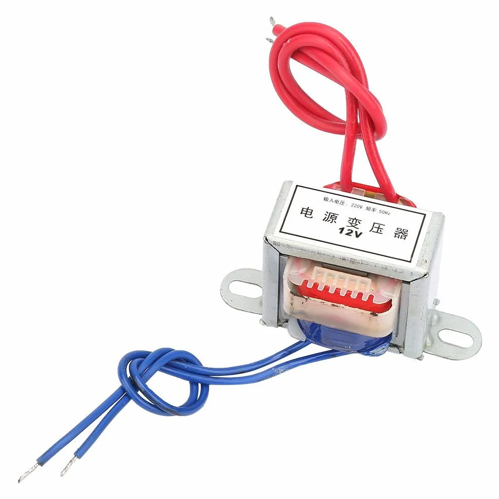 Trasformatore 220v 12V/24V AC di Uscita Ingresso 2W 220V 50Hz Single Power Transformer per Automotive Elettricità(12V)