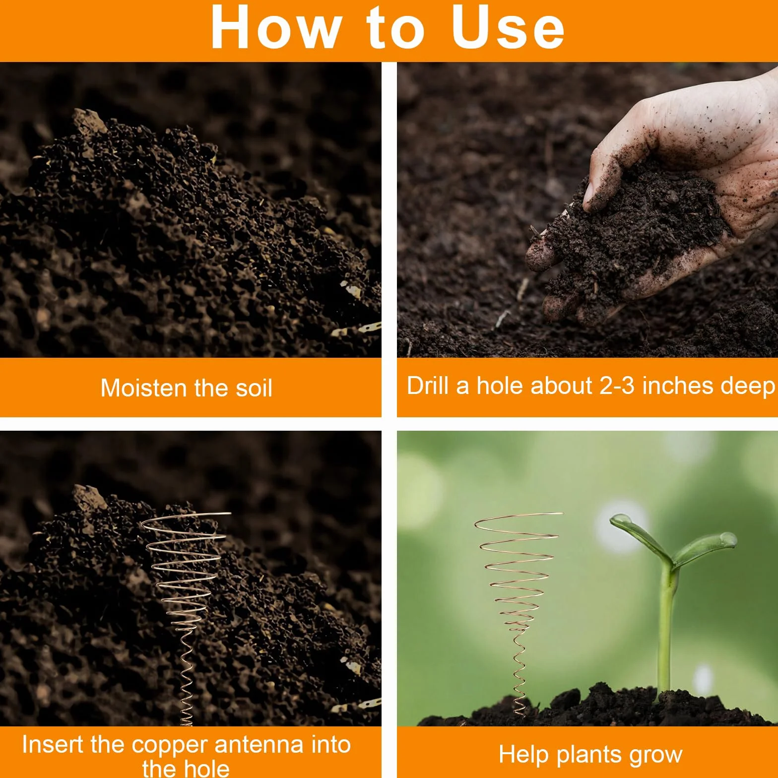 Electroculture Gardening - Filo di rame da 10 m, bobina di rame per coltivazione elettrica, antenne
