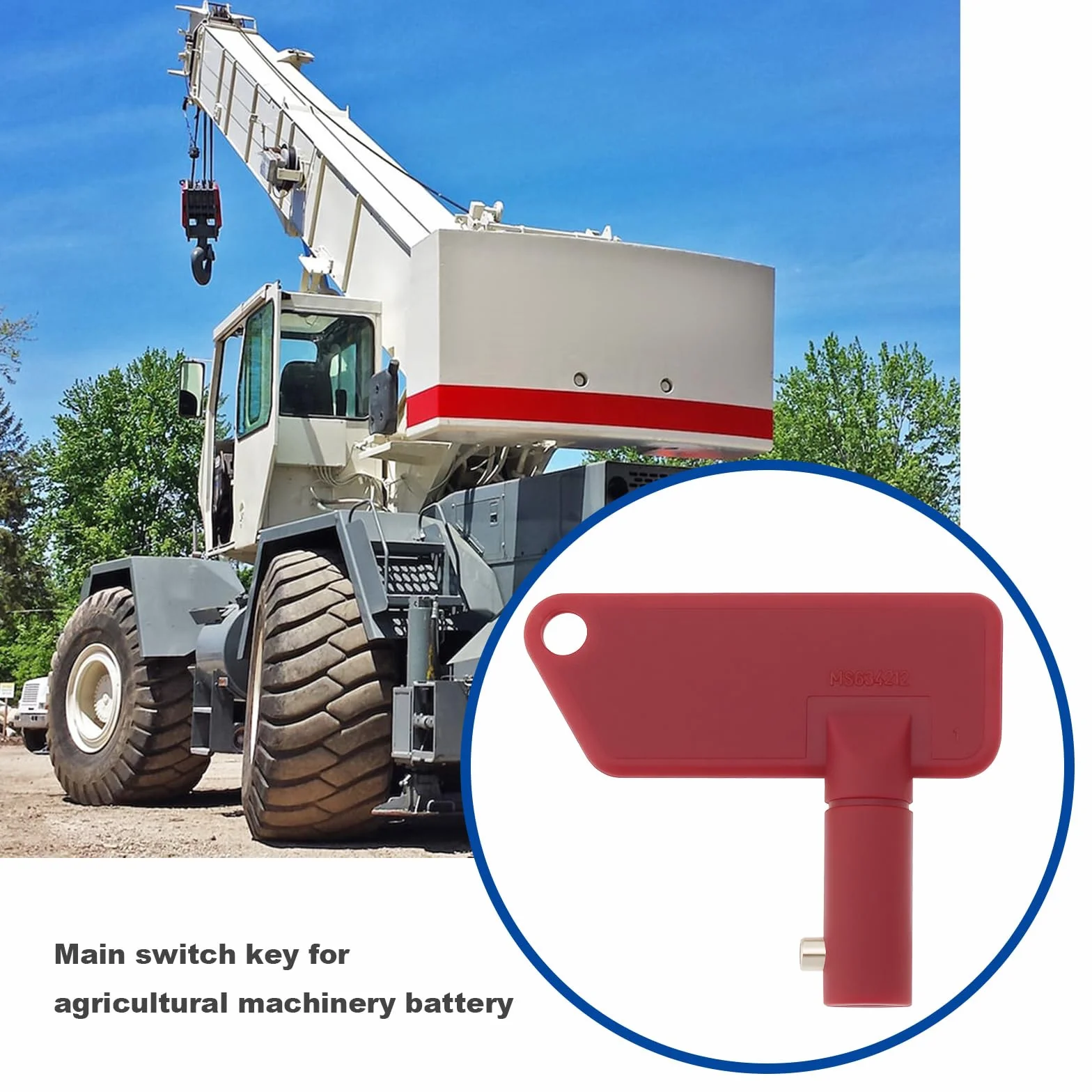 SG Store 5 Chiavi Principali Per Impianto Compatibili Con Batteria Terex E Chiave Principale Di Scollegamento MS634212