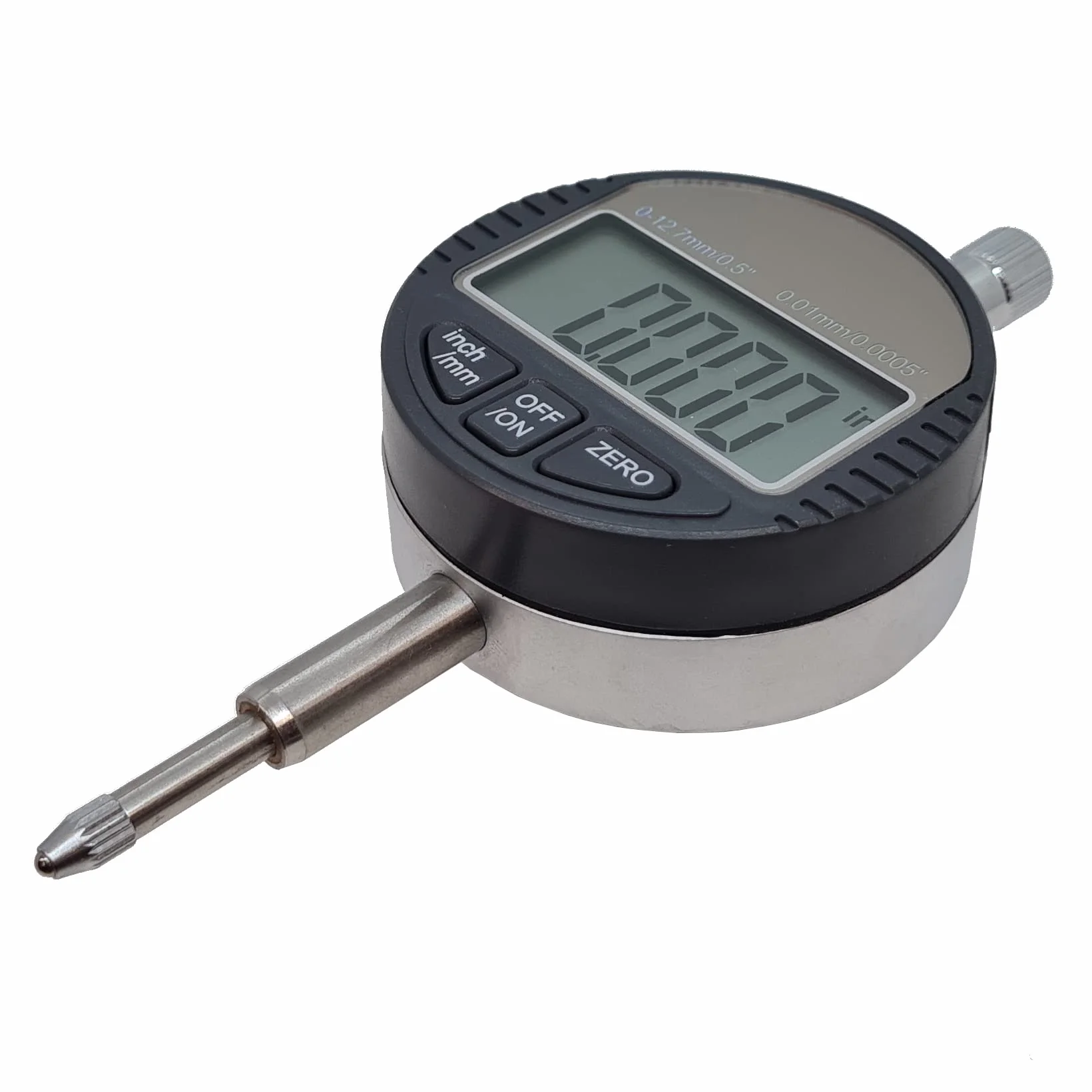 KATSU Comparatore Centesimale Digitale DTI 0-12,7mm 0,01mm/0,0005" LCD di Grandi Indicatore a Quadrante Digitale Calibro Strumenti di Misura ad Alta Precisione 401121