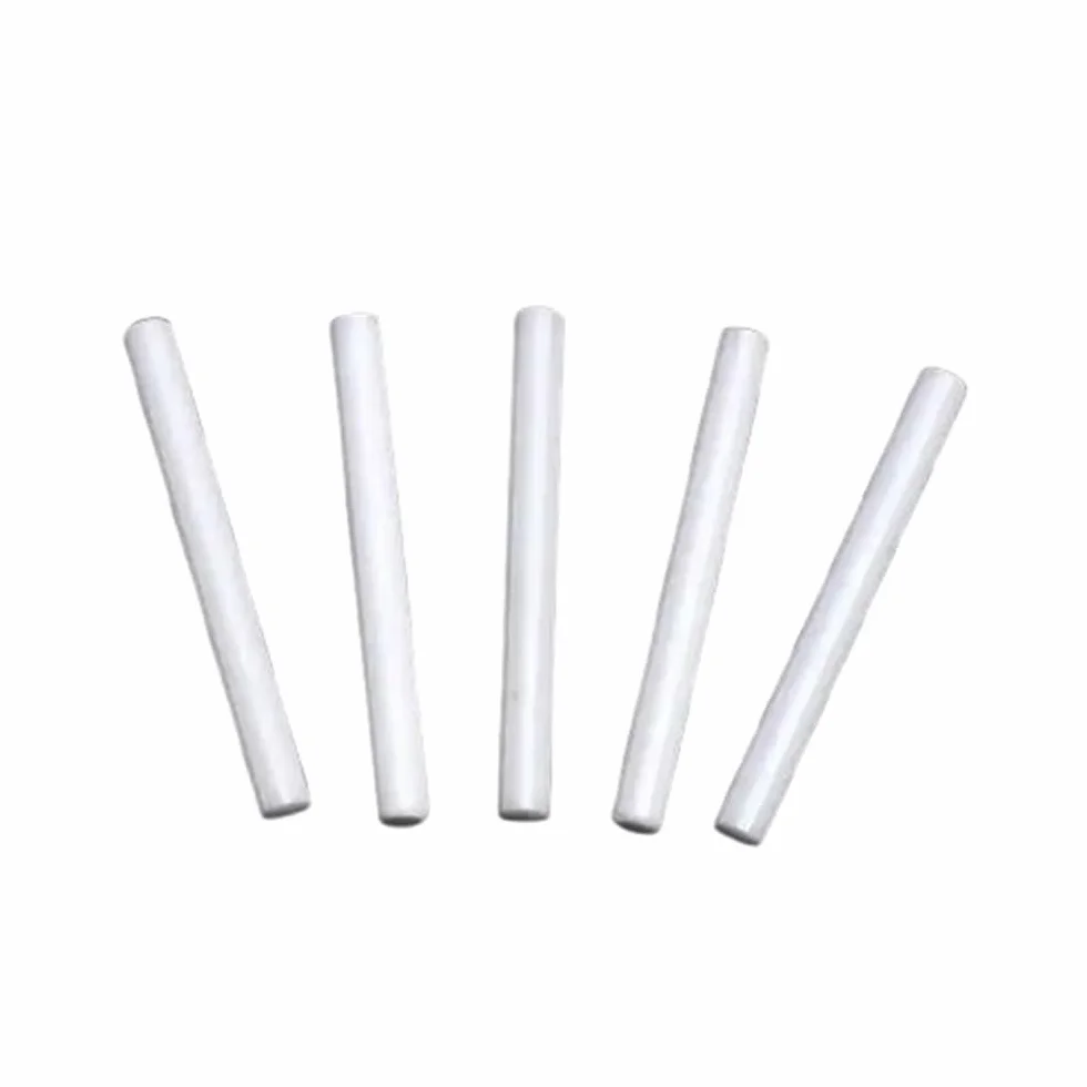 Asta in ceramica a specchio in allumina 5 pezzi, barra di agitazione solida isolata resistente alle alte temperature 6x100mm