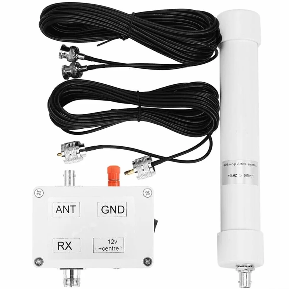 Antenna attiva della frusta, ricevitore attivo di HF LF VHF VHF dell'antenna 10KHz-30MHz mini con cavo portatile per la ricezione del segnale