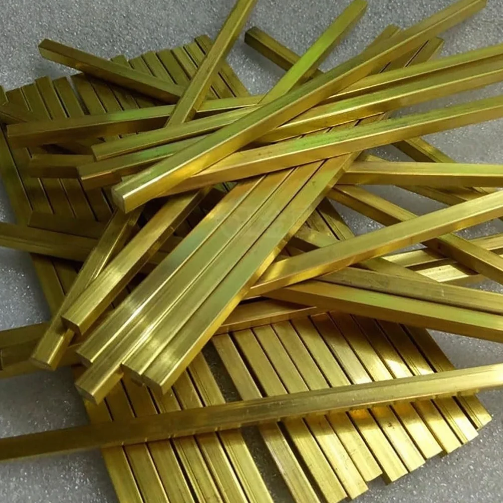 Asta Quadrata In Ottone Da 1 Pezzo Da 500 Mm, Barra Solida Quadrata Piccola Da 1 Mm, 1,2 Mm, 1,5 Mm, 2 Mm, 2,5 Mm, 3 Mm, 4 Mm, 5 Mm(4x4x500mm)