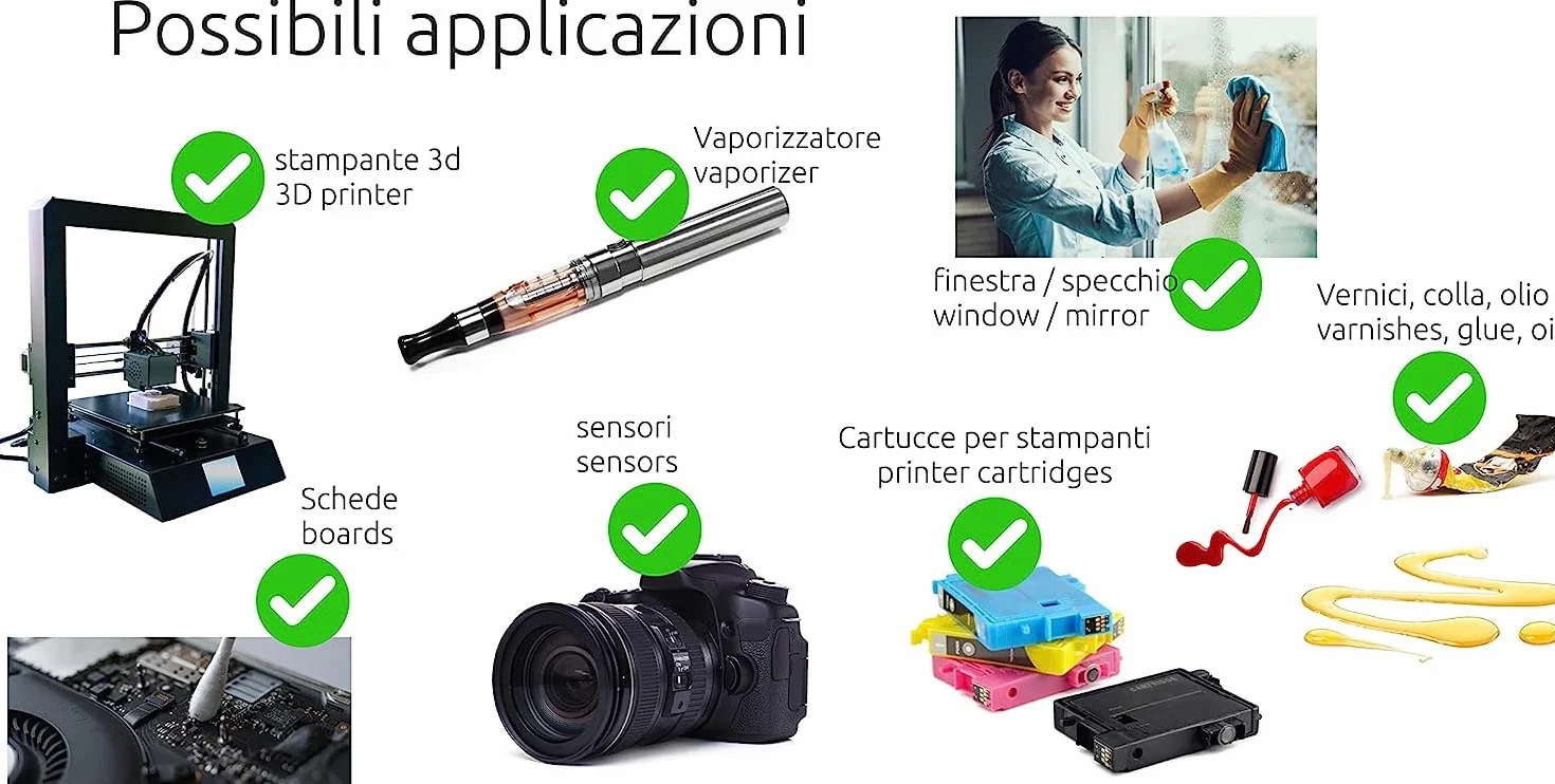 IPA MEGA PULENTE PURO Isopropanolo, Alcool Isopropilico, Detergente per Pulizia Stampanti 3D E Elettronica 1 Litro
