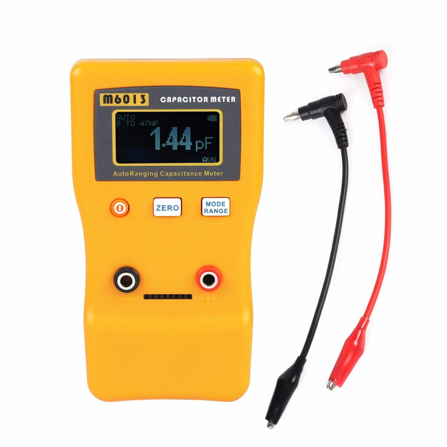 BuyWeek Misuratore di Capacità Misuratore del Condensatore, M6013 Digitale ad Alta Precisione LCD per Misurare la Resistenza di Capacit