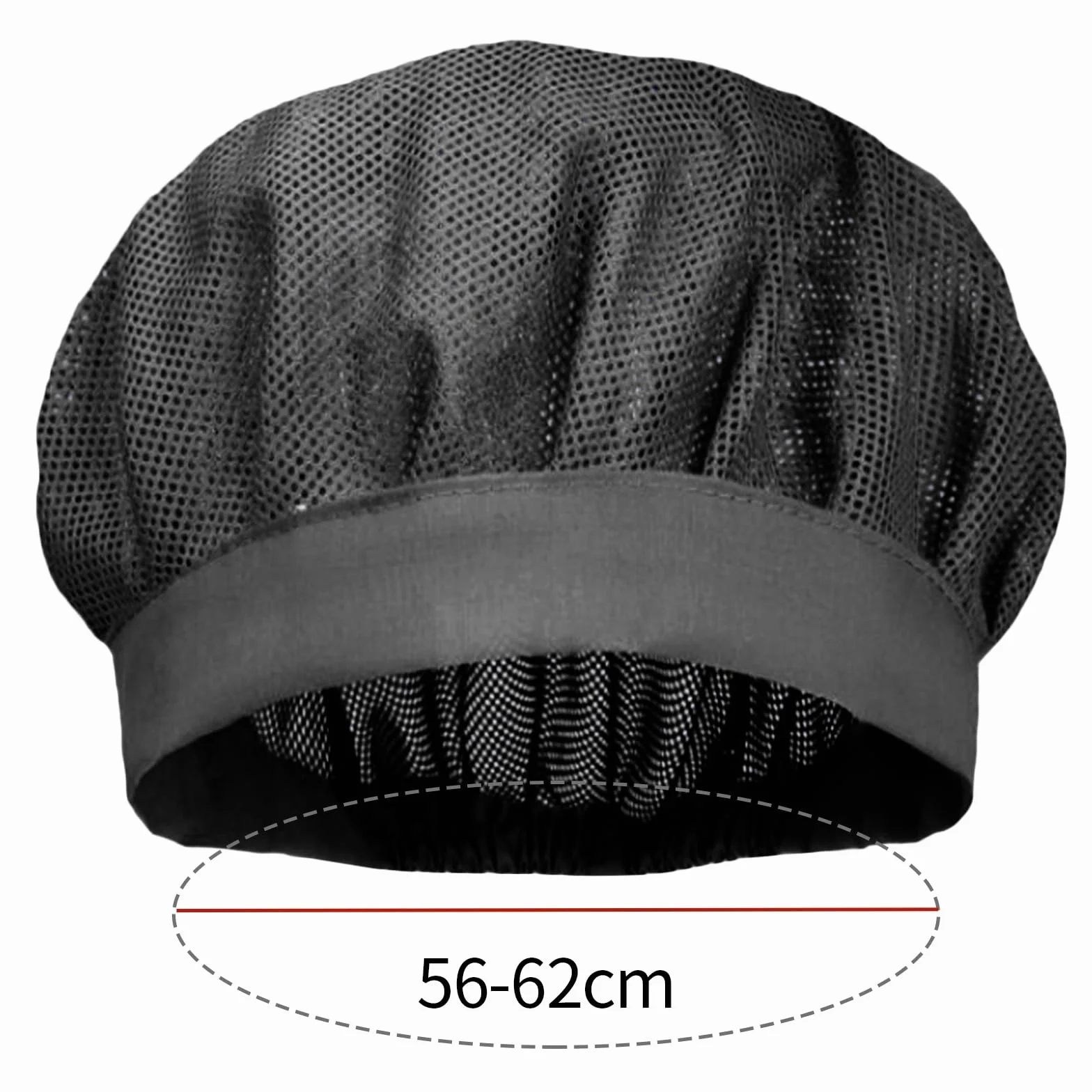 Cappello da Cuoco Elastico 3 Pezzi Rete per Capelli Cucina Ristorazione