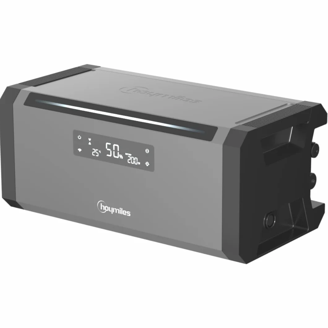 Hoymiles HiBattery AC 1,92 kWh, soluzione di storage plug and play per centrali elettriche da balcone e fotovoltaiche, espandibile fino a 11,52 kWh (set di controllo completo, 1 HiBattery AC)