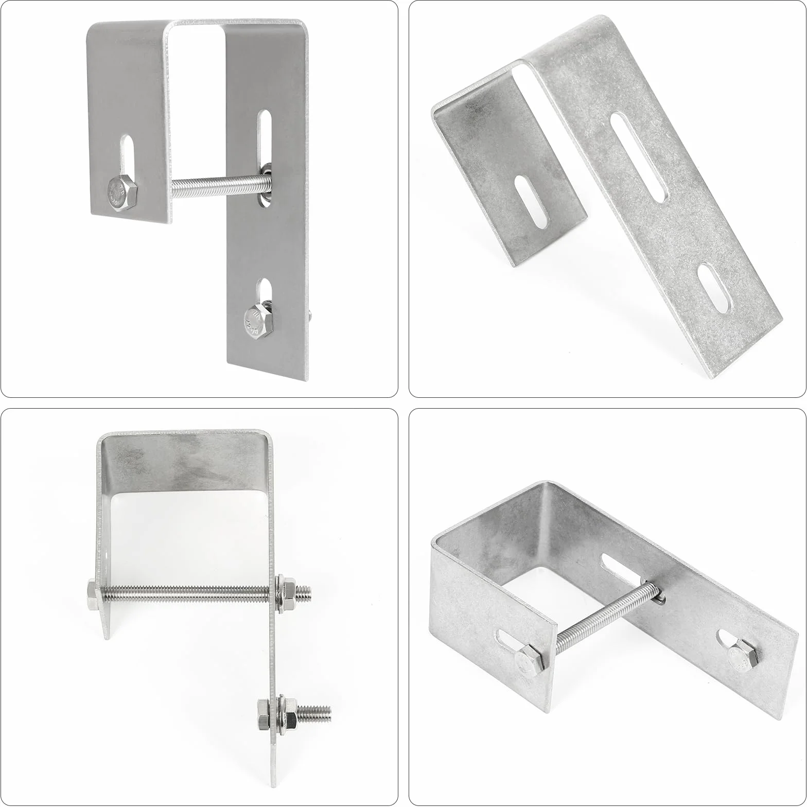 Supporto per pannello solare in acciaio inox per balcone