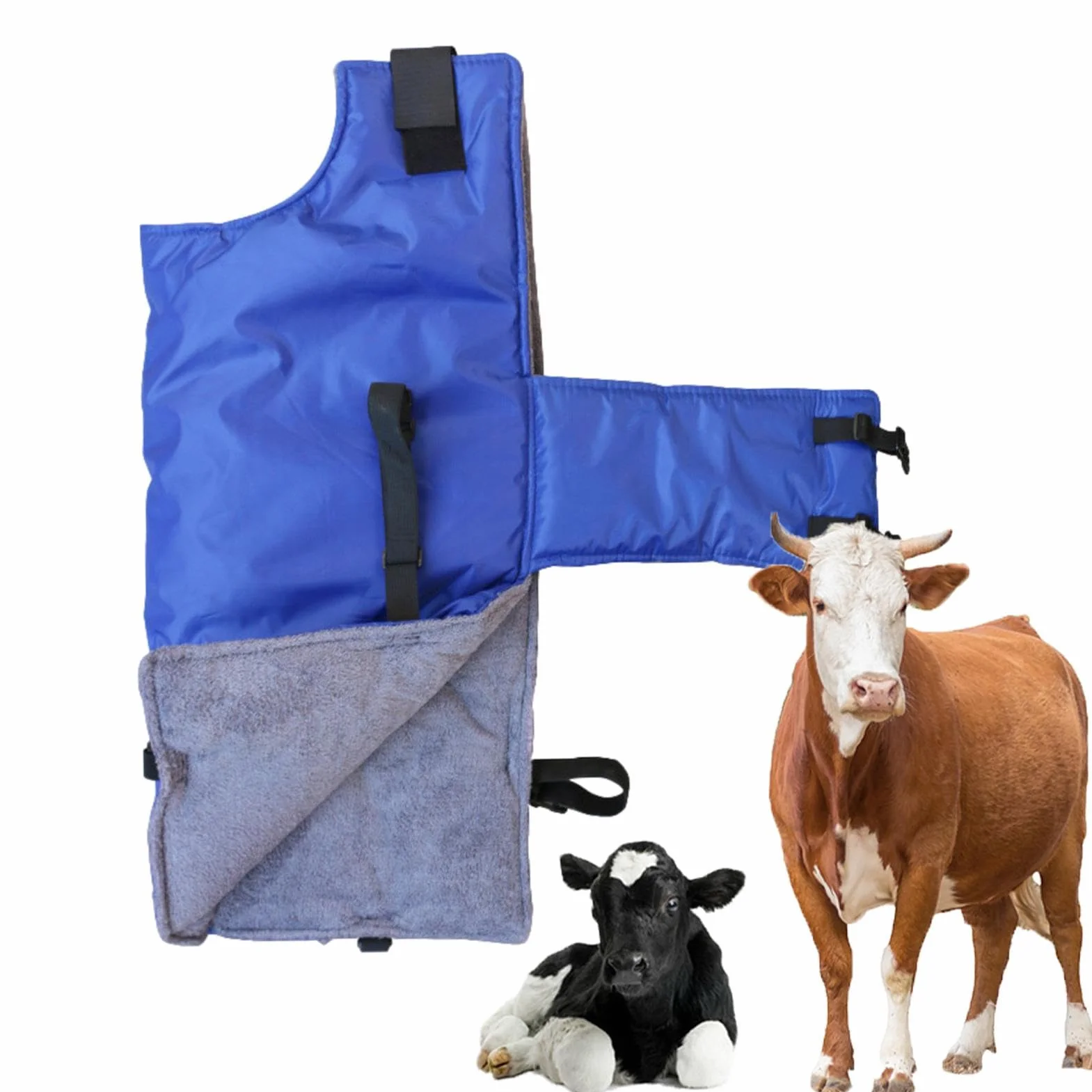 Coperta per vitelli, coperta per capra, coperta per polpaccio, coperta per polpacci, calda e antivento, per mantenere al caldo, protezione addominale, antivento