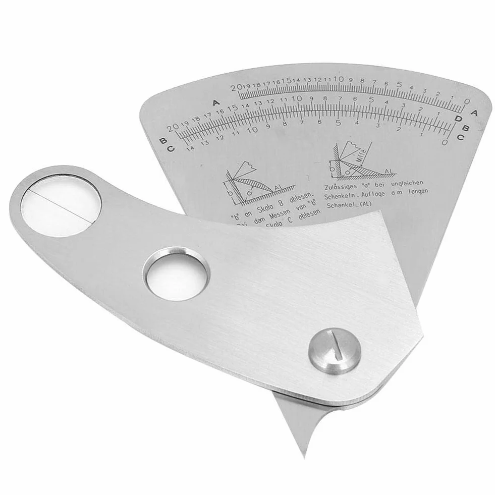 HFG26 Calibro di saldatura in acciaio inossidabile, strumento di ispezione con scala standard