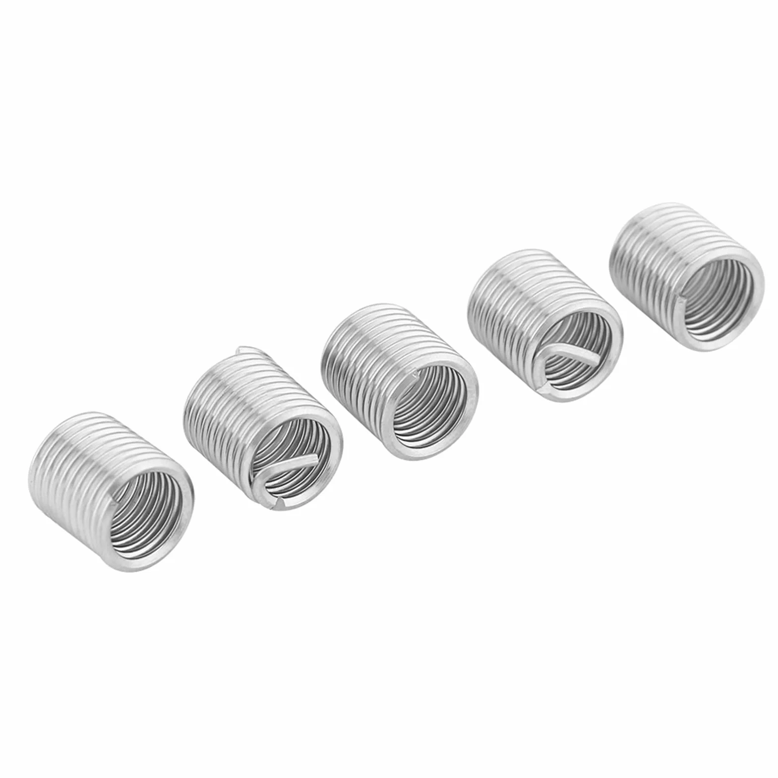 Inserti Filettati Elicoidali M8 x 1.25 Acciaio Inossidabile SS304 100 Pezzi Lunghezza 2D