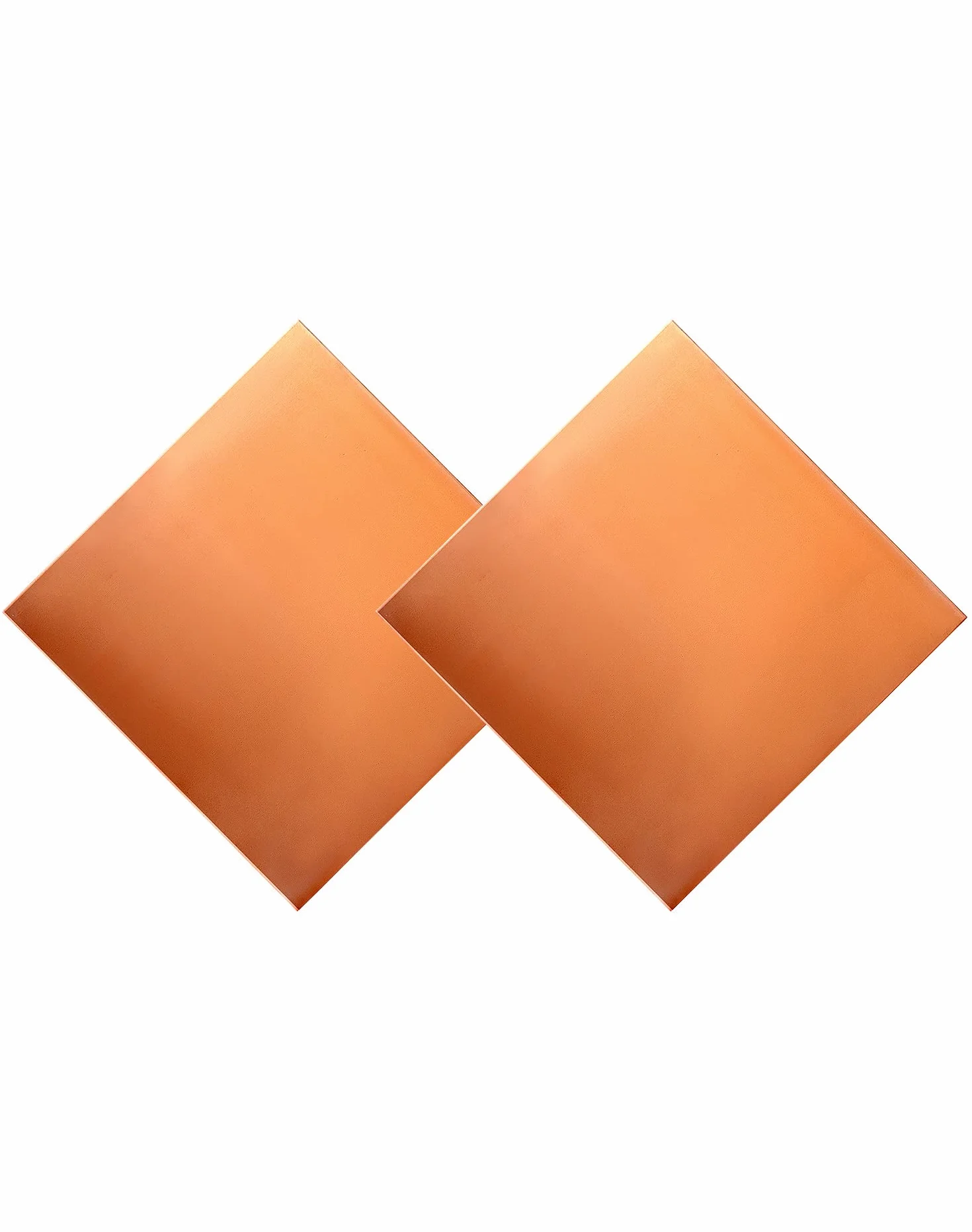 QWORK 2pz Lamiera di Rame Puro 99,9%, Lastra di Rame per la Lavorazione dei Metalli, la Stampa di Circuiti Stampati e altro ancora (150 mm x 150 mm x 1 mm)
