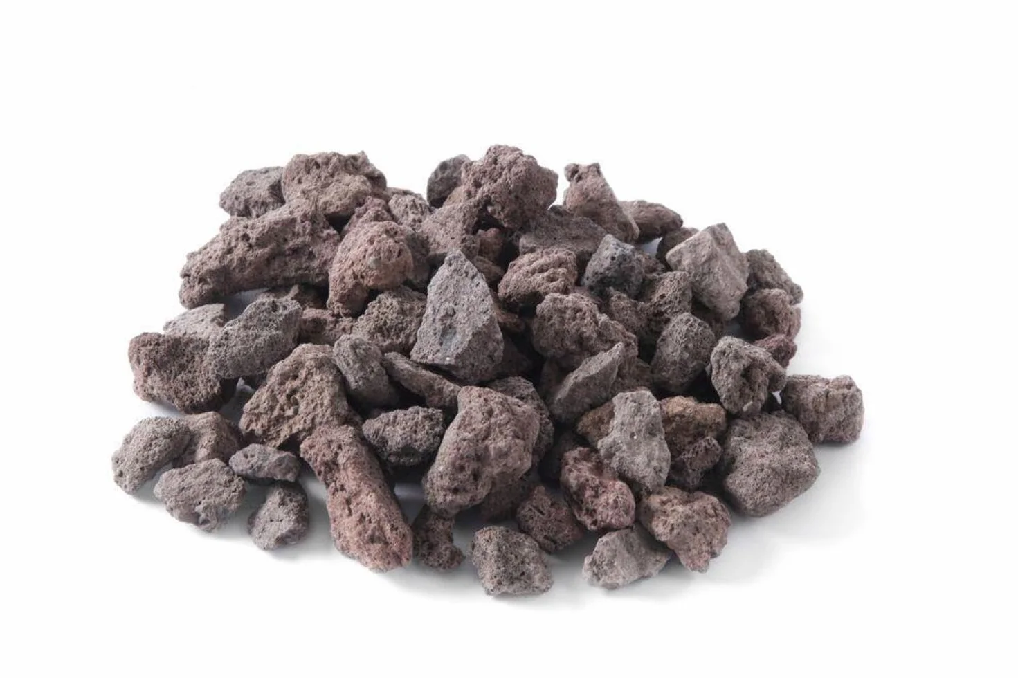 HENDI Pietra lavica, Grosso/Grande, per Diversi Tipi di Griglie e Barbecue a Gas, Roccia Vulcanica Naturale, Pietra Refrattaria, Sacco da 9 kg