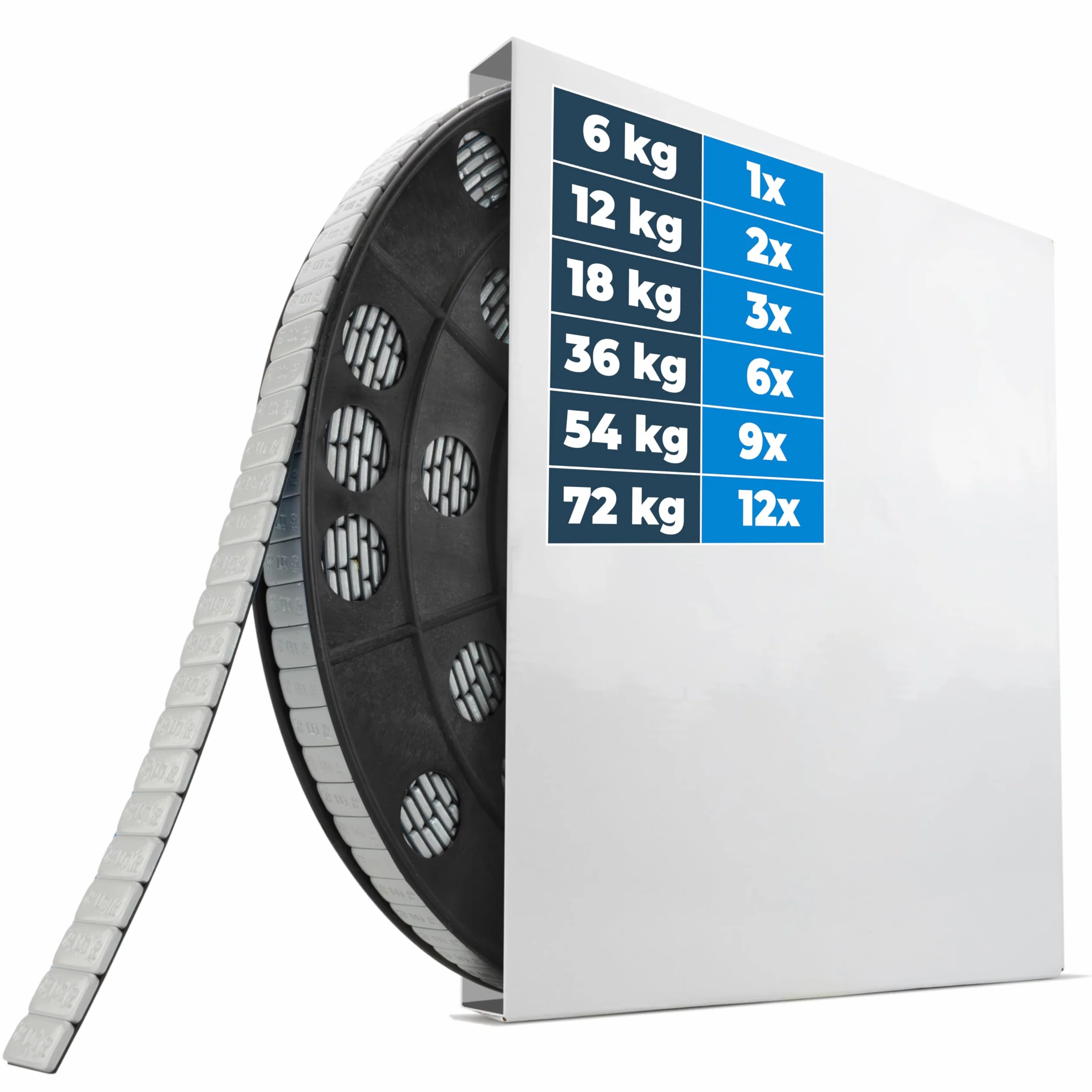 HASKYY 6 kg Ruolo Masse di Bilanciamento 1200x5g 12x5g Barra Adesivo con Distacco