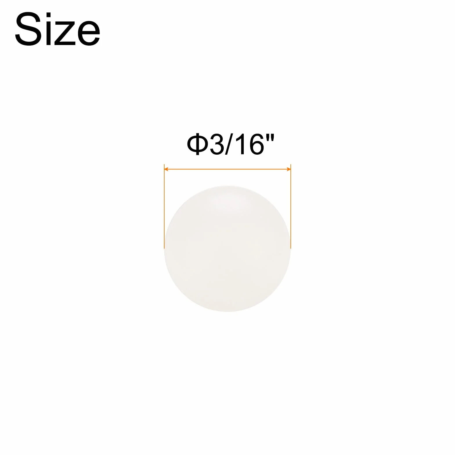 QUARKZMAN 50pz PP Plastica Cuscinetti Sferici 3/16" 4,763mm G1 Precisione Mini Sfere