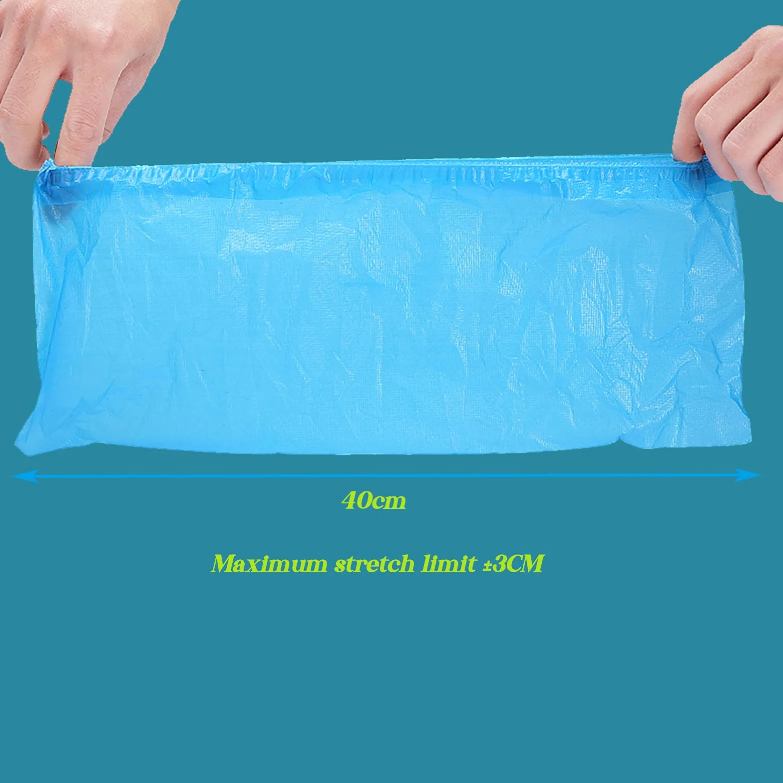 TOOSOFt Copriscarpe Monouso 100 Pezzi Impermeabile Calzari Antiscivolo Plastica CPE Extra Resistente