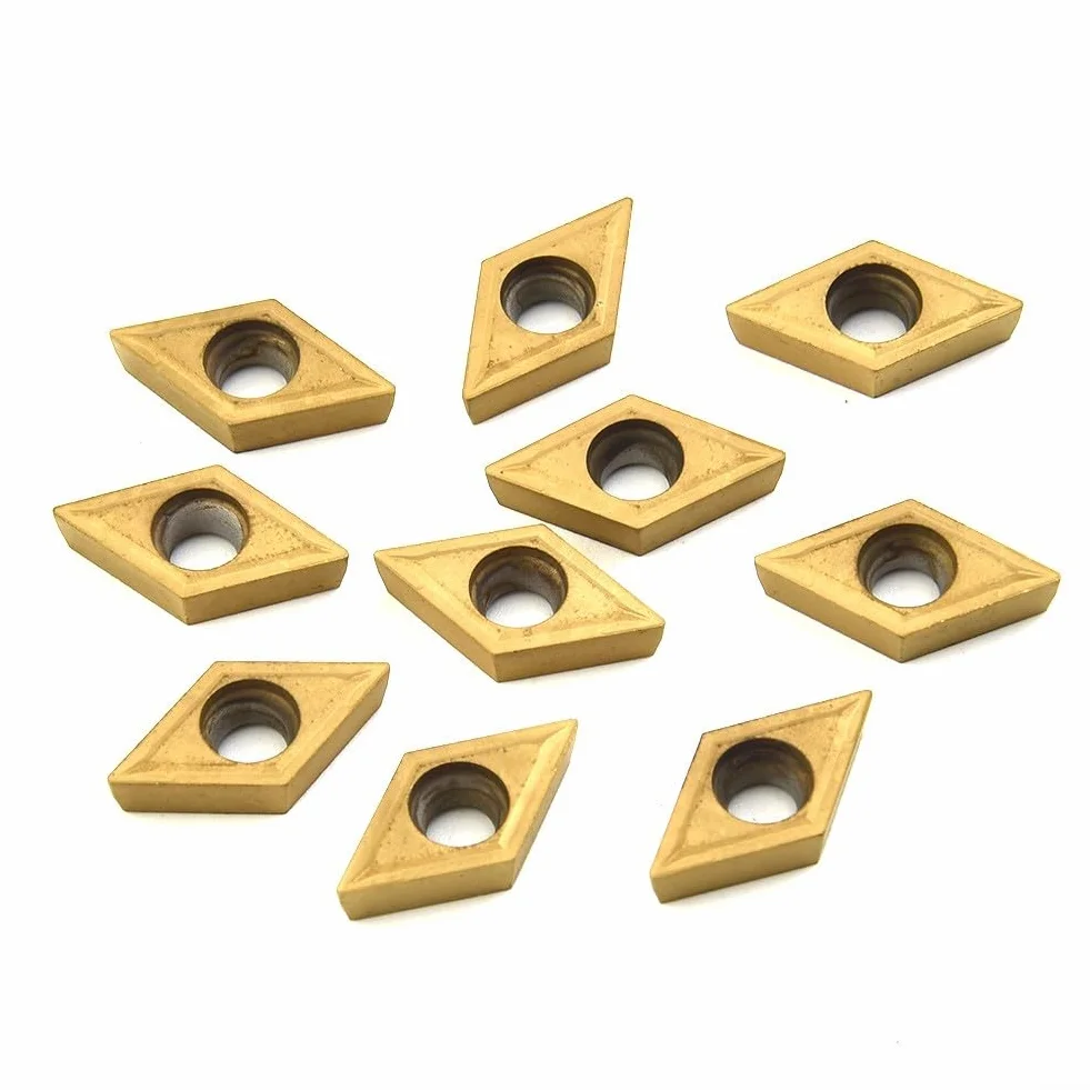 10 x DCMT11T304 HM YBC251 inserti in carburo per tornio