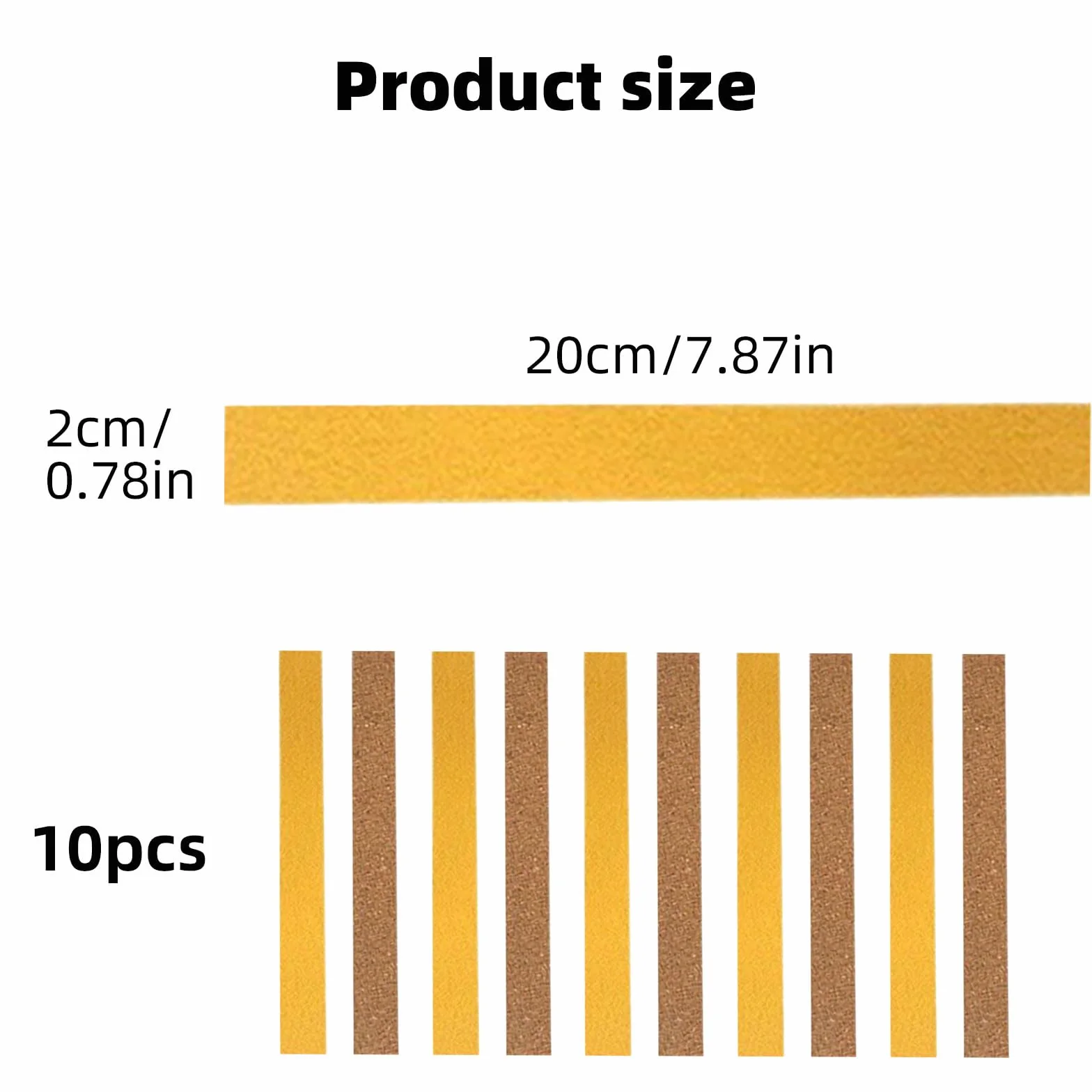 Strisce Di Sughero Autoadesive 200x20x2mm Per Regolare La Vestibilità Dei Cappelli