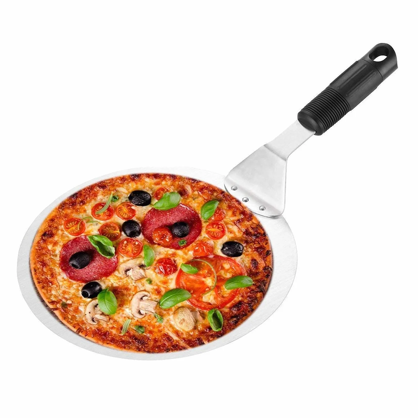 Paletta per Pizza Acciaio Inox con Impugnatura Antiscivolo