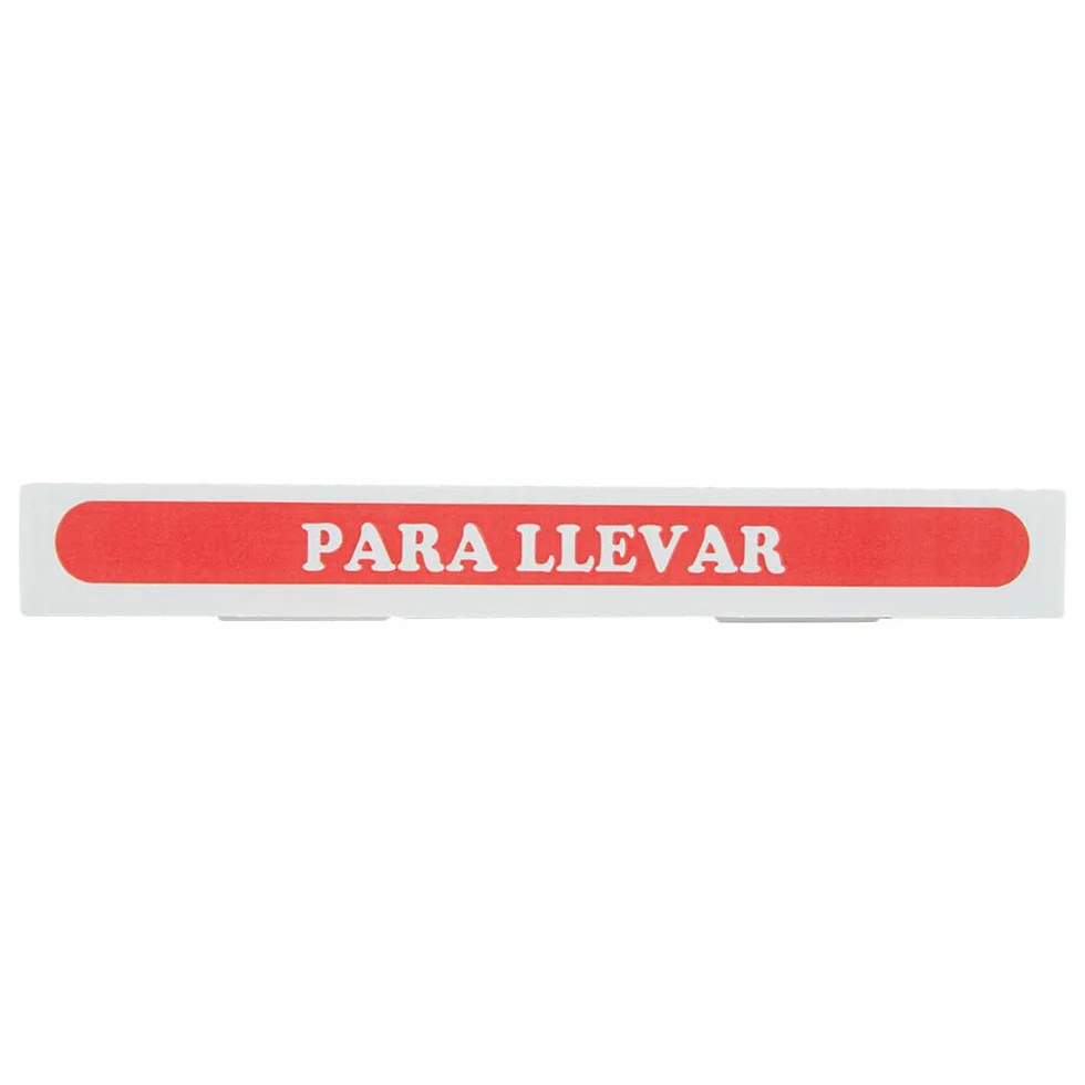 Garcia de Pou Scatole per pizza Thepack 24 x 24 x 3 cm Bianco Cartone Ondulato Microcanale 330 G/M2