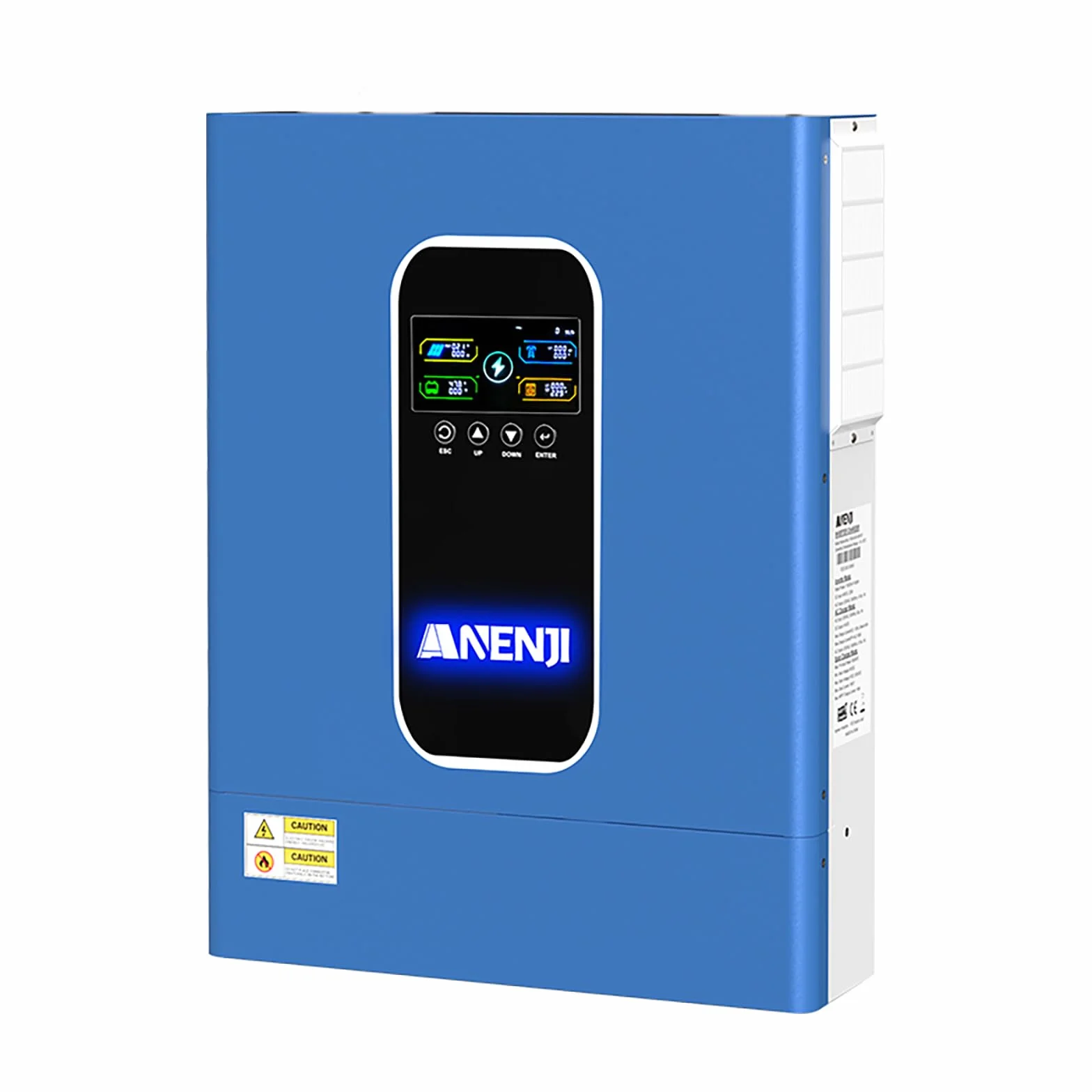 11000W Inverter ibrido 48V, 2 MPPT integrati, supporta 6 unità in parallelo, carica batteria max. 160A, può immettere energia nella rete, supporta il funzionamento senza batteria