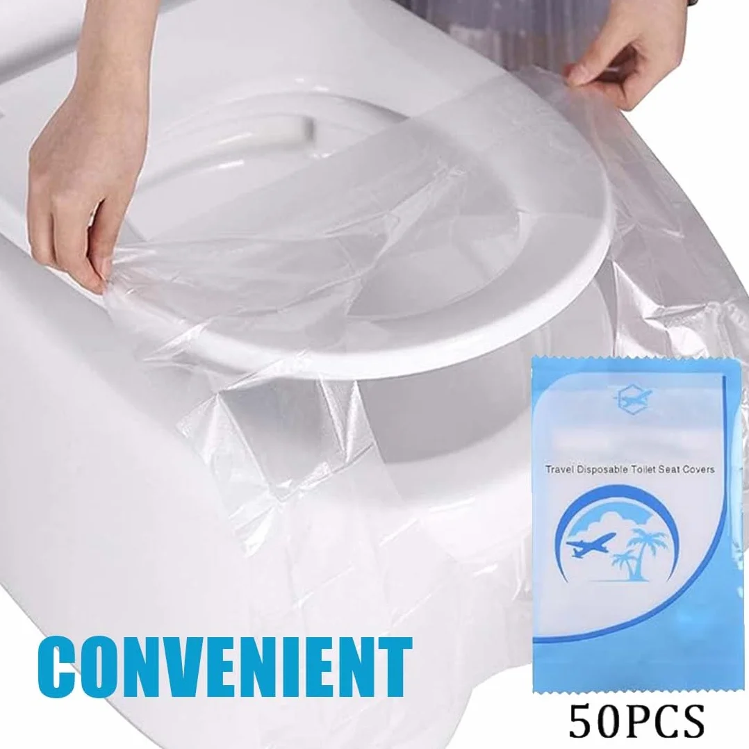 Copri Water USA e Getta 50 PZ Copertura Igienica Monouso per WC Viaggio per Bambini Donne Incinta Campeggio