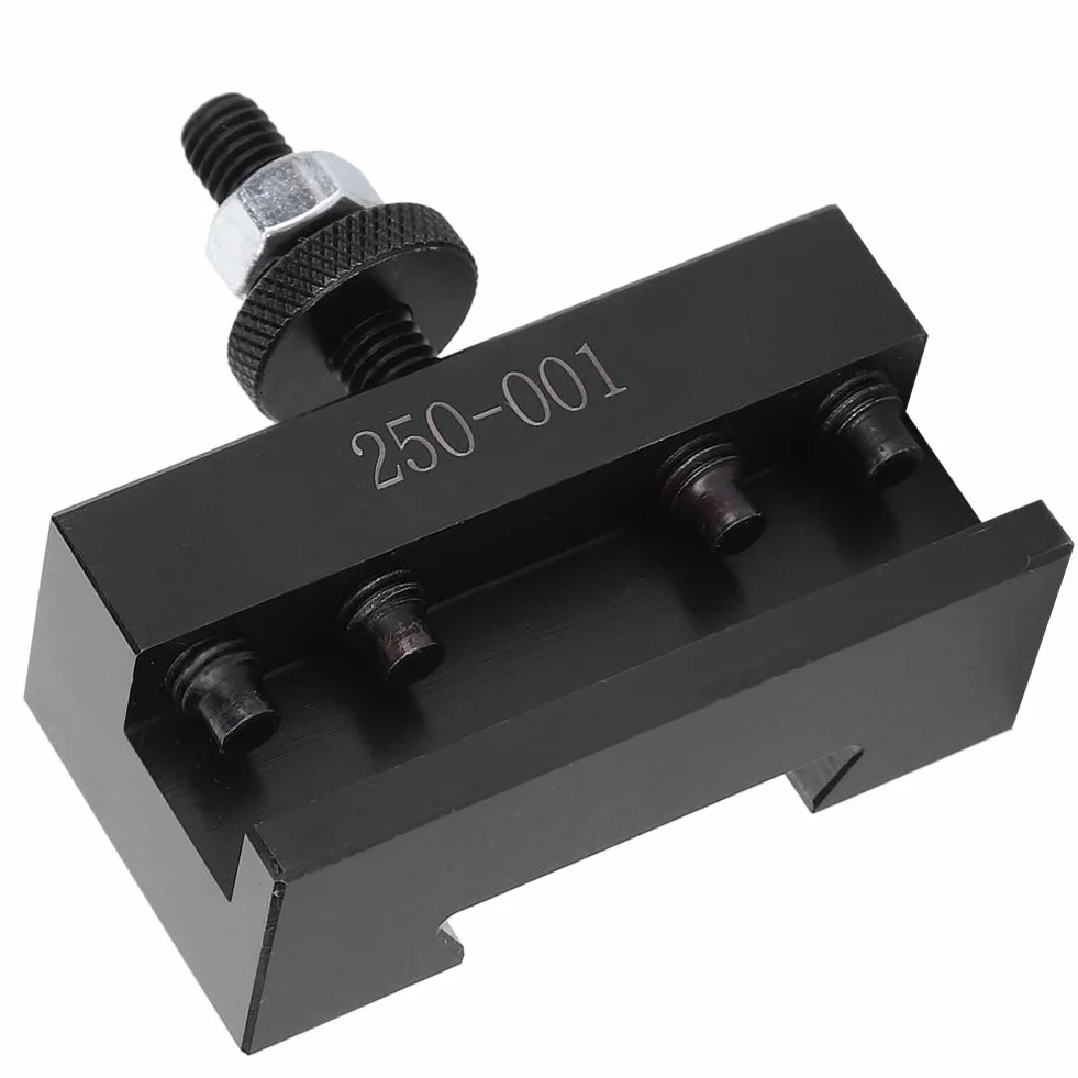 Portautensili a cambio rapido Portautensili per tornio durevole in acciaio ad alto tenore di carbonio tornitura CNC 2,1 x 2,1 x 0,8 pollici(250‑001)