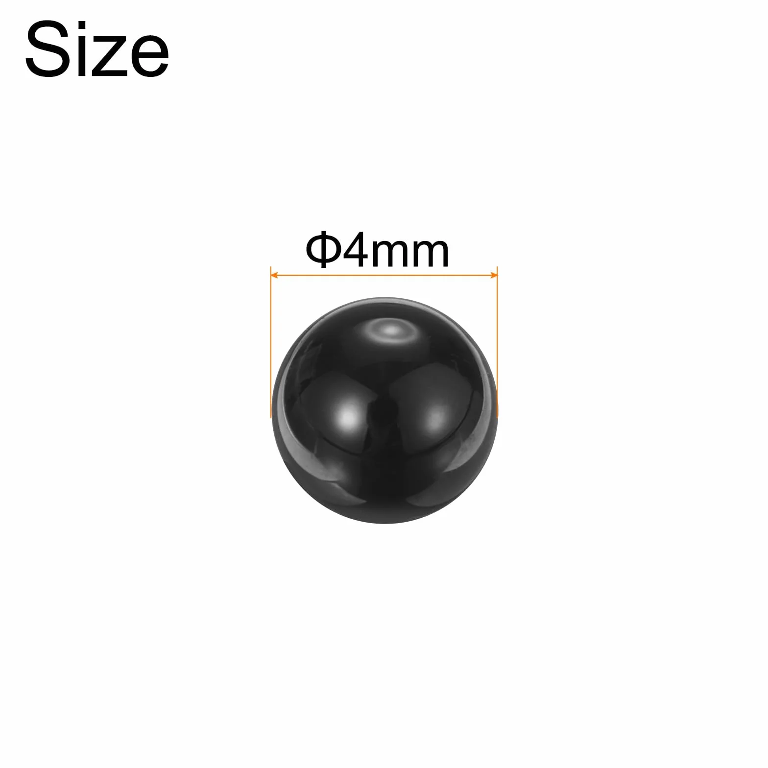 Sfere in Ceramica 4mm Si3N4 G5 Precisione per Cuscinetti 50pz