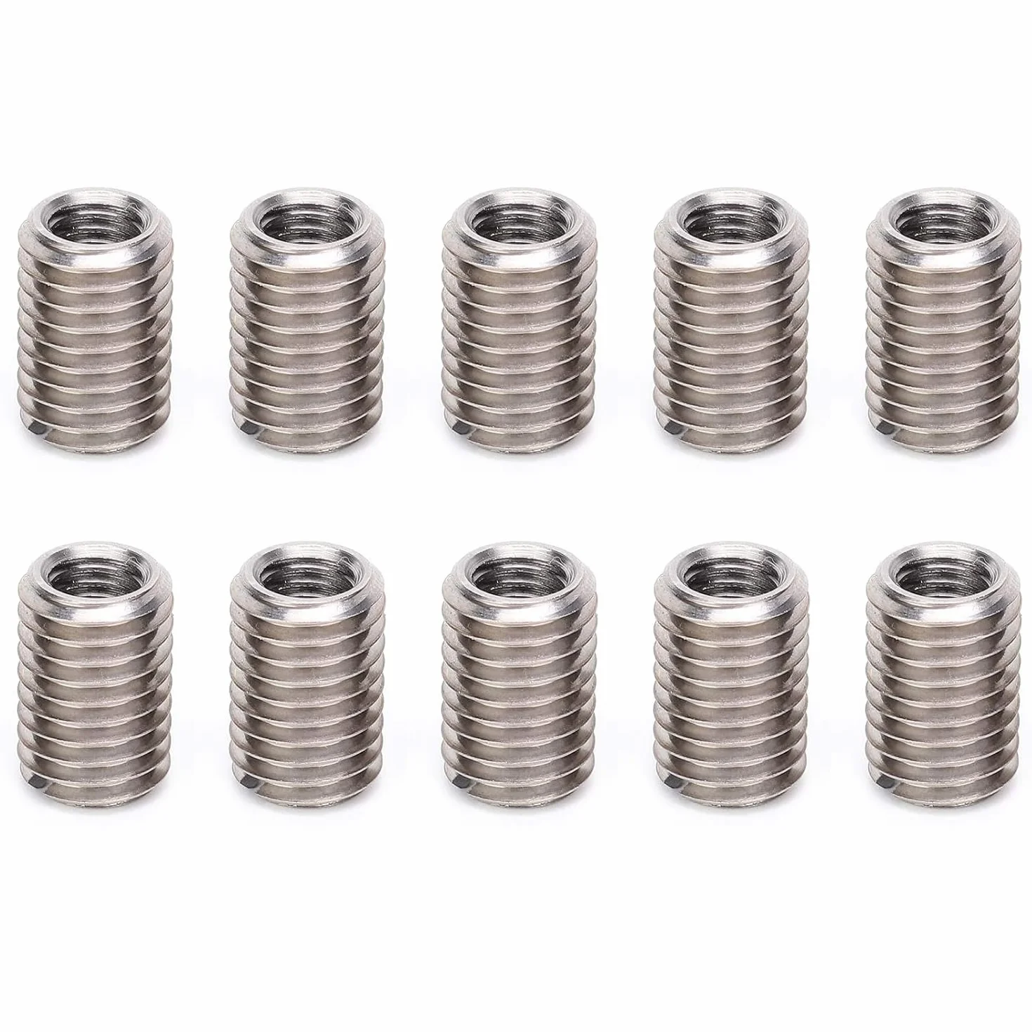 Inserti Filettati Femmina M8 x 1.25mm Maschio M12 x 1.75mm Riduttore Dado Kit 10 Pezzi