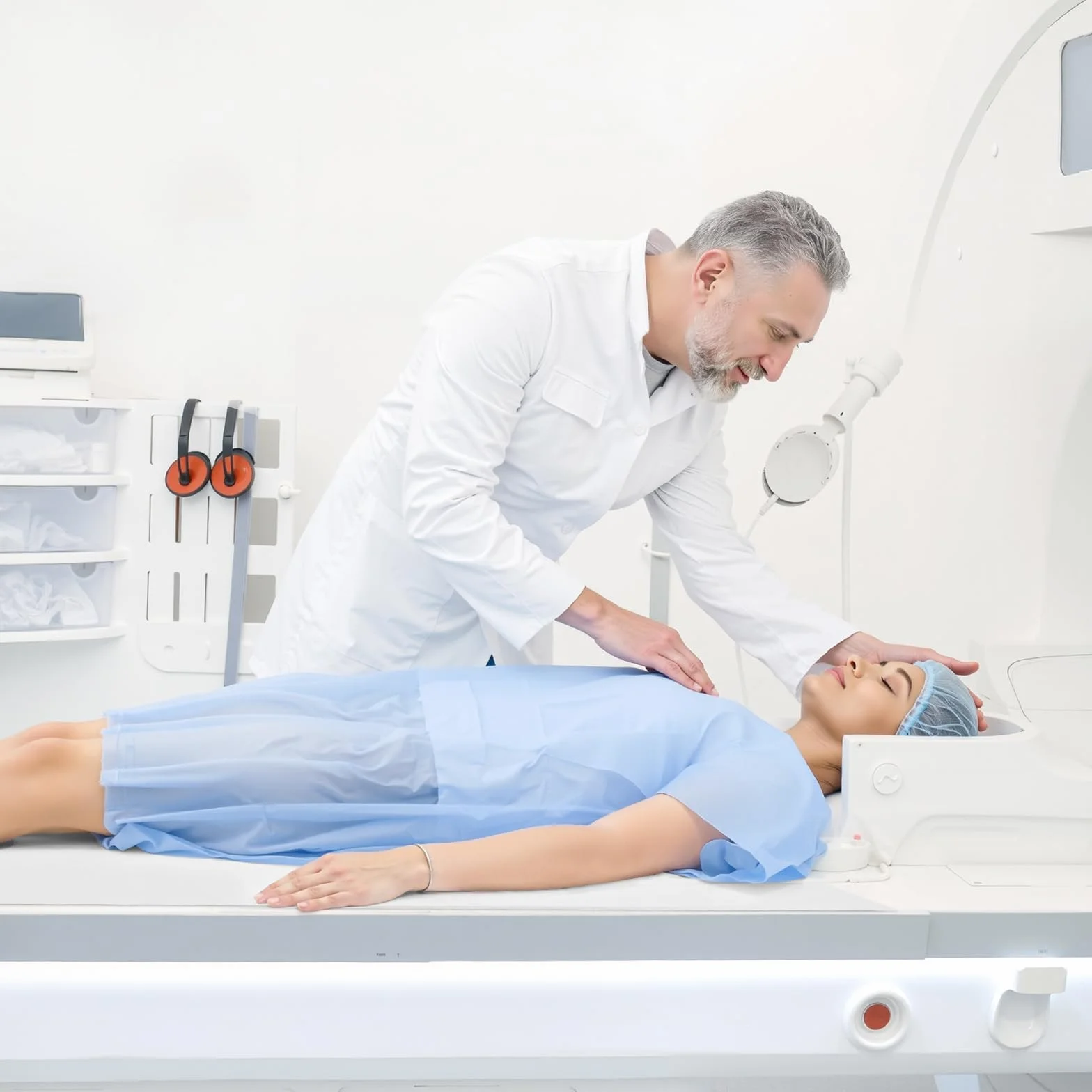 VEVOR Carta per Lettino Medico, 53,3 cm x 68,9 m, 12 Pezzi, Rotoli Copertura Liscia, Bianco