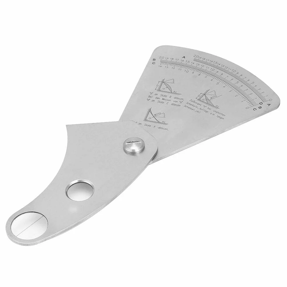 HFG26 Calibro di saldatura in acciaio inossidabile, strumento di ispezione con scala standard