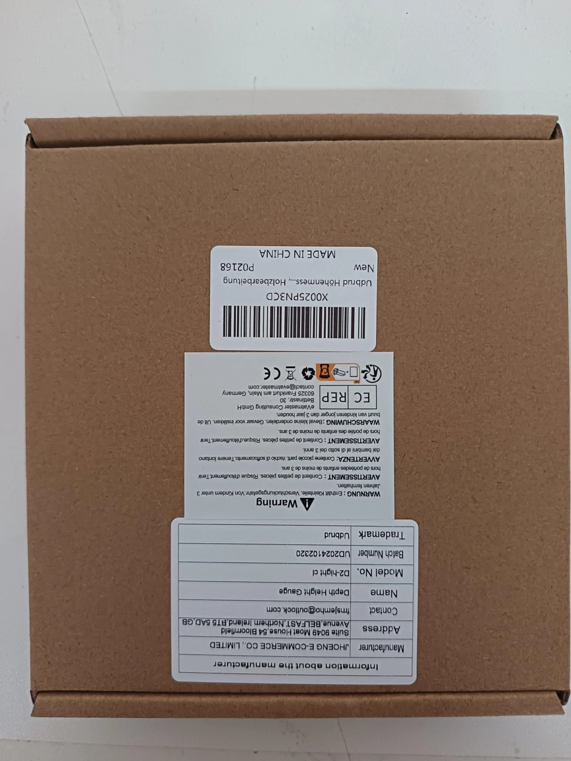 Misuratore di Altezza in Lega di Alluminio 0-50 mm Righello per Misurazione Profondità Lavorazione Legno Mitra