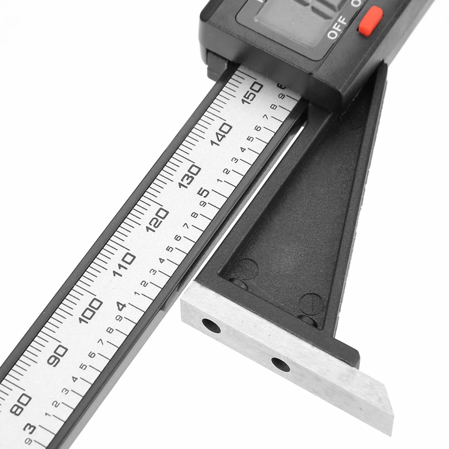 Calibro Digitale 0-150mm con Base Magnetica, Strumento di Misurazione Profondità Altezza per Lavorazioni Legno
