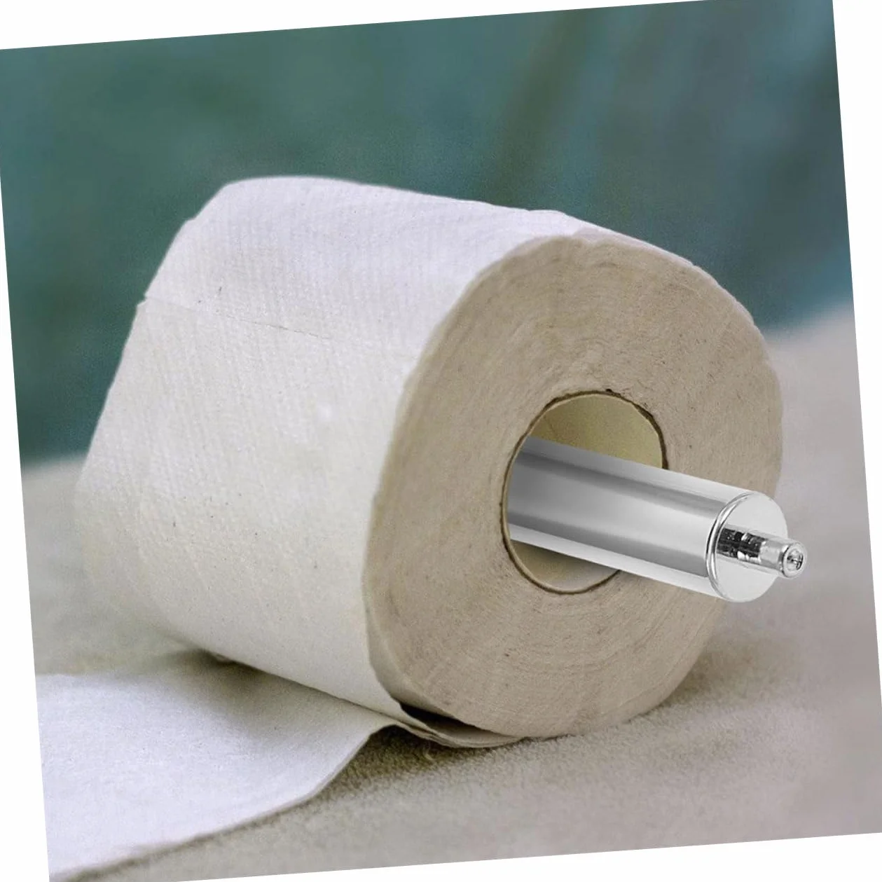 Set 4 Pezzi Portarotolo di Carta Igienica Rullo di Ricambio Retrattile in Pp Facile da Usare, Accessori per Bagno per Case e Hotel