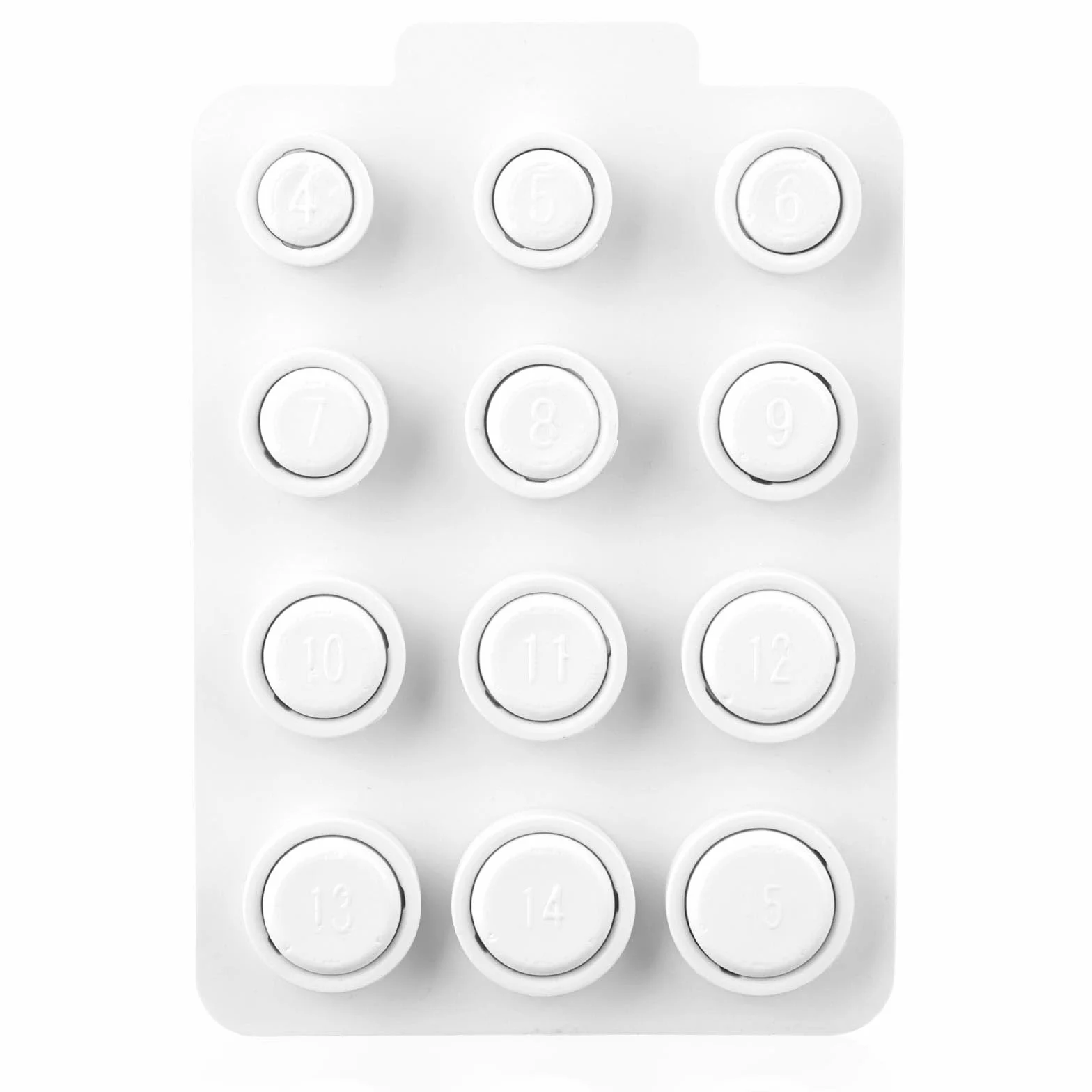 Kit di Misurazione Anello Intelligente 4-15 Bianco