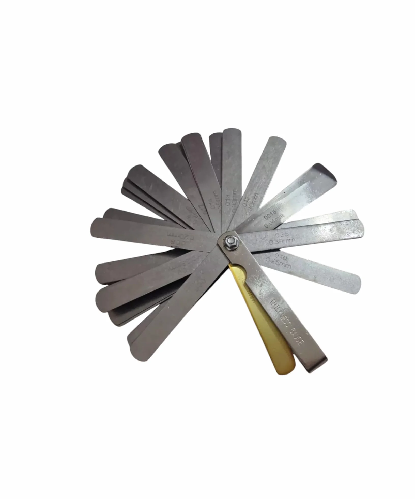 Spessimetro Valvole di Precisione 32 Lame Acciaio Inossidabile 0.04-0.88mm Strumento di Misura Metrici Imperiali