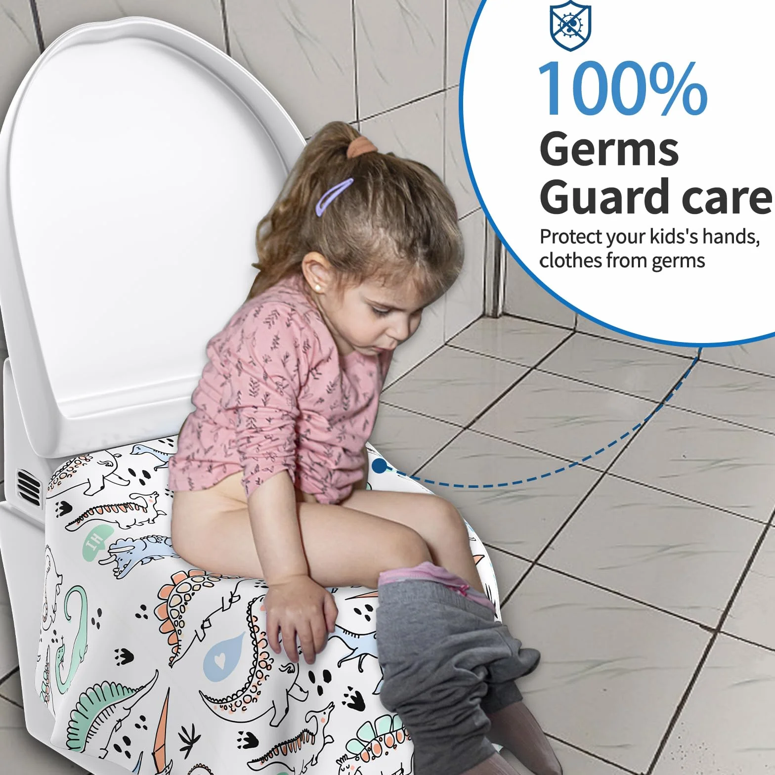 YIHATA 20 Pezzi Copriwater USA e getta per bambini e adulti Coprisedili Monouso per WC Pubblico