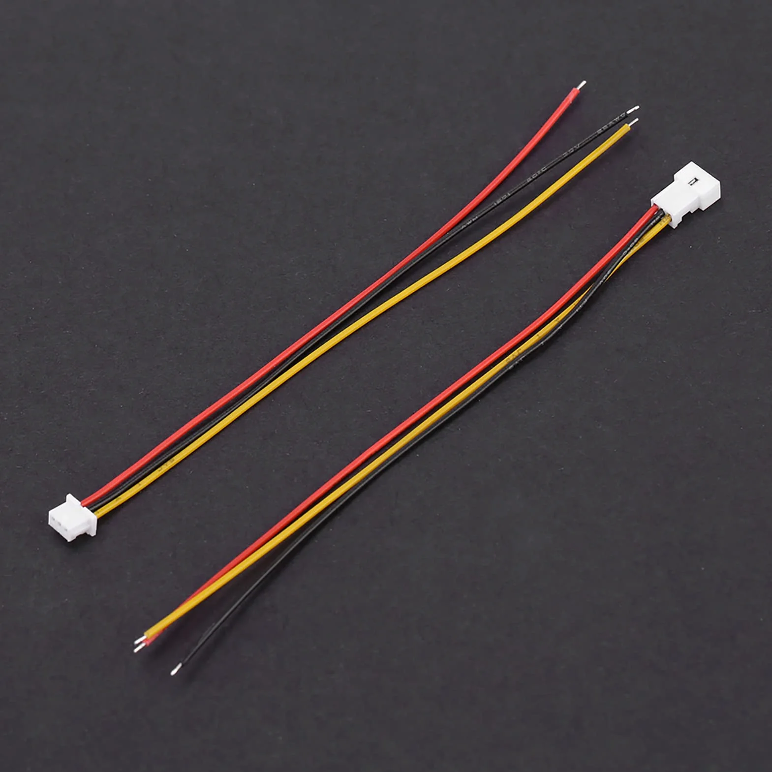 20 Pezzi 1,25 Mm JST 2 Pin o 3 Pin Maschio e Femmina Connettore con Cavi da 100 Mm, Cavo Connettore JST, Connettore Angolare JST(Set maschio e femmina a 3 pin)