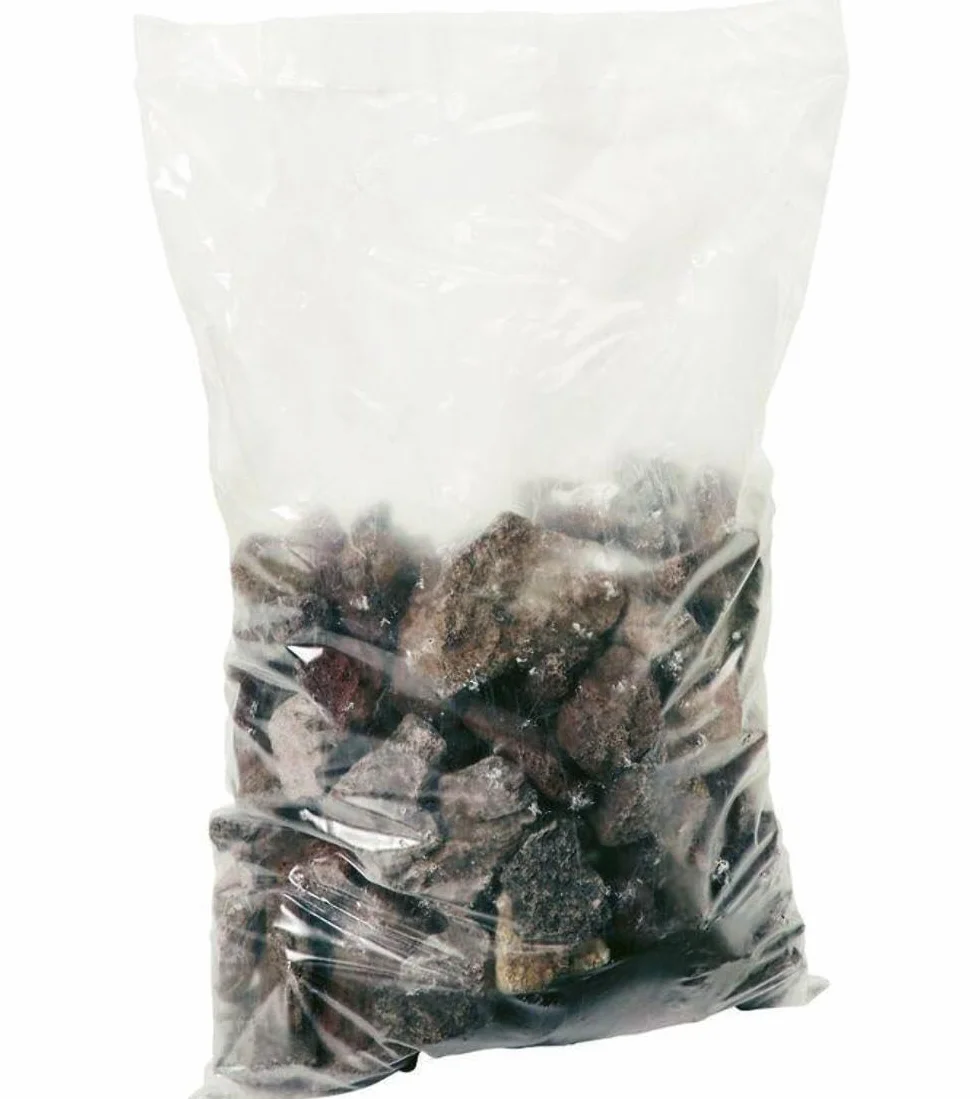 HENDI Pietra lavica, Grosso/Grande, per Diversi Tipi di Griglie e Barbecue a Gas, Roccia Vulcanica Naturale, Pietra Refrattaria, Sacco da 9 kg